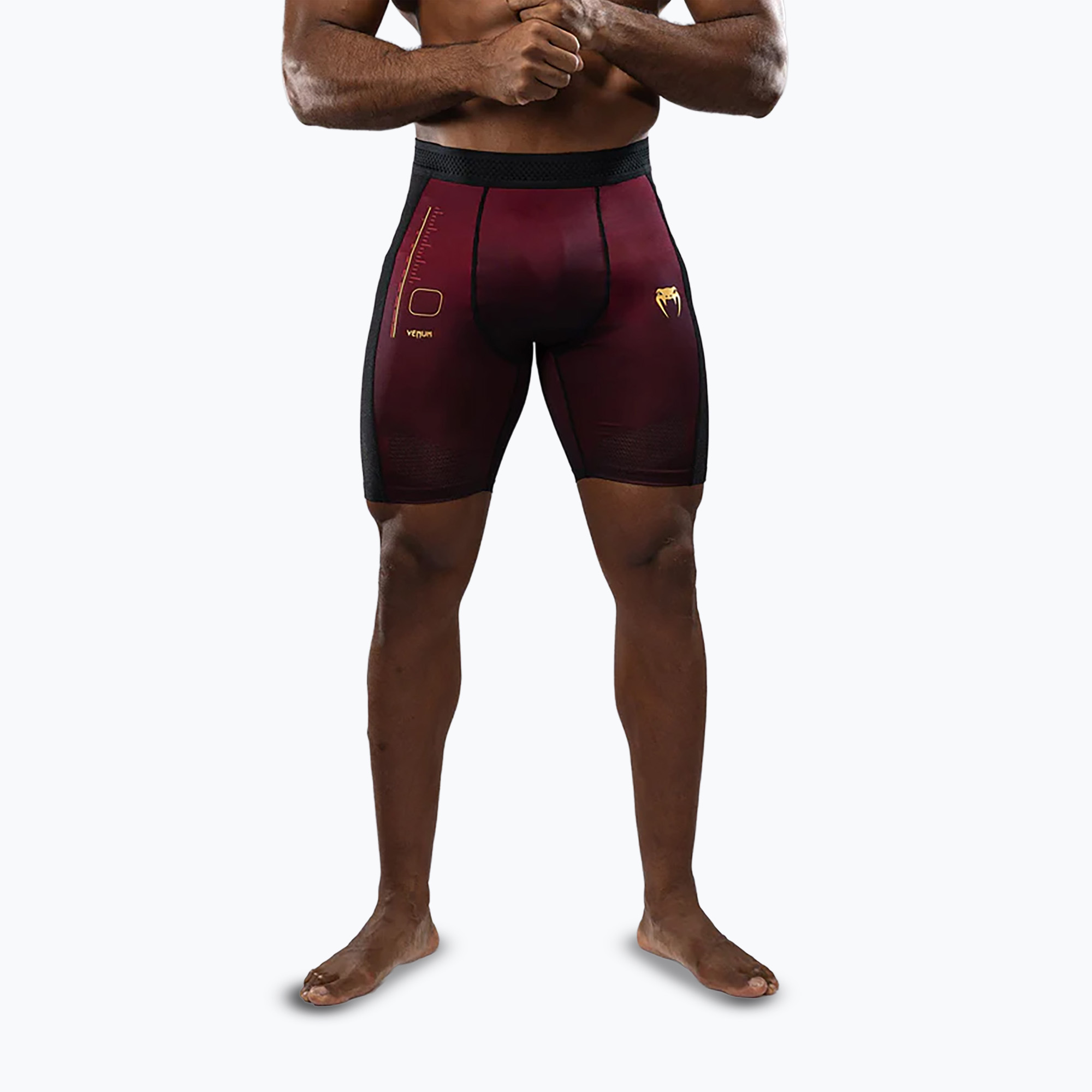 Spodenki treningowe męskie Venum Tactical XT Vale Tudo black/burgundy/gold 