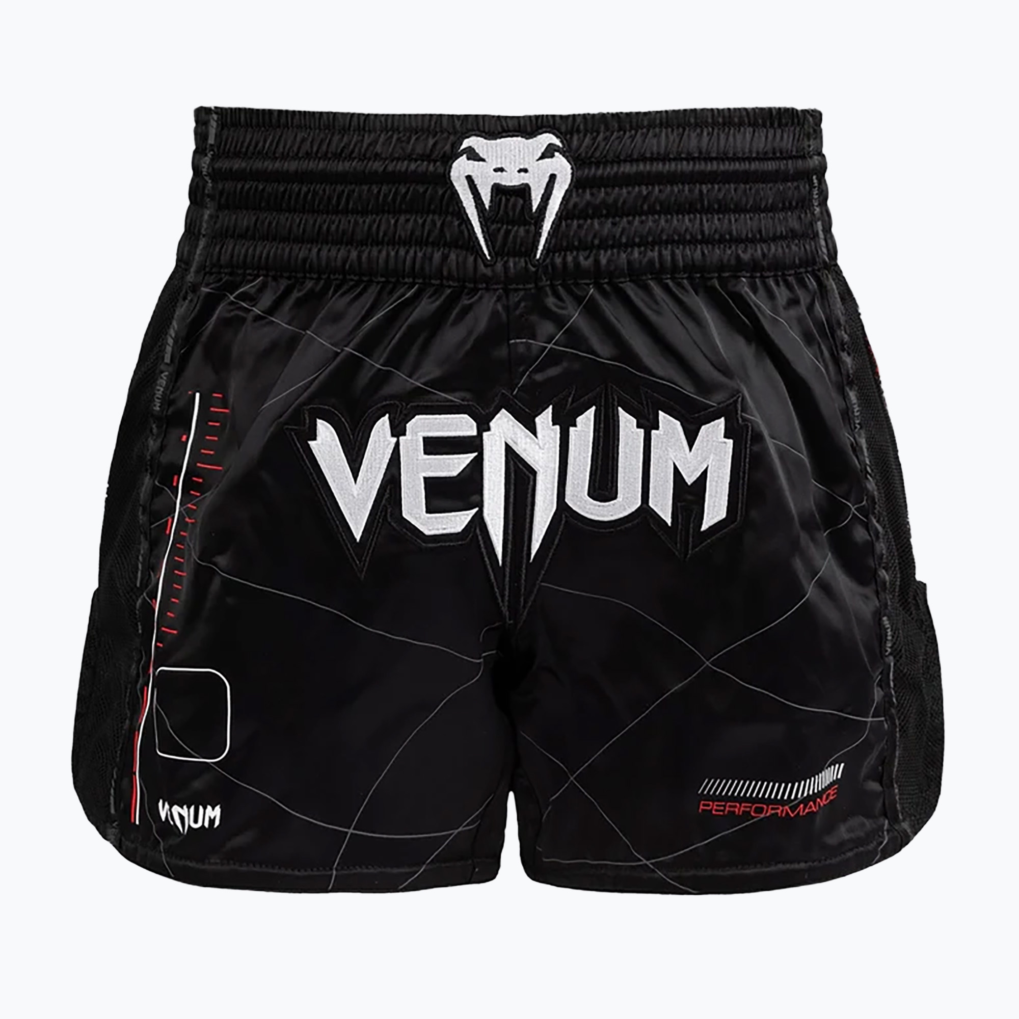Spodenki treningowe Venum Tactical XT Muay Thai black/fire red 