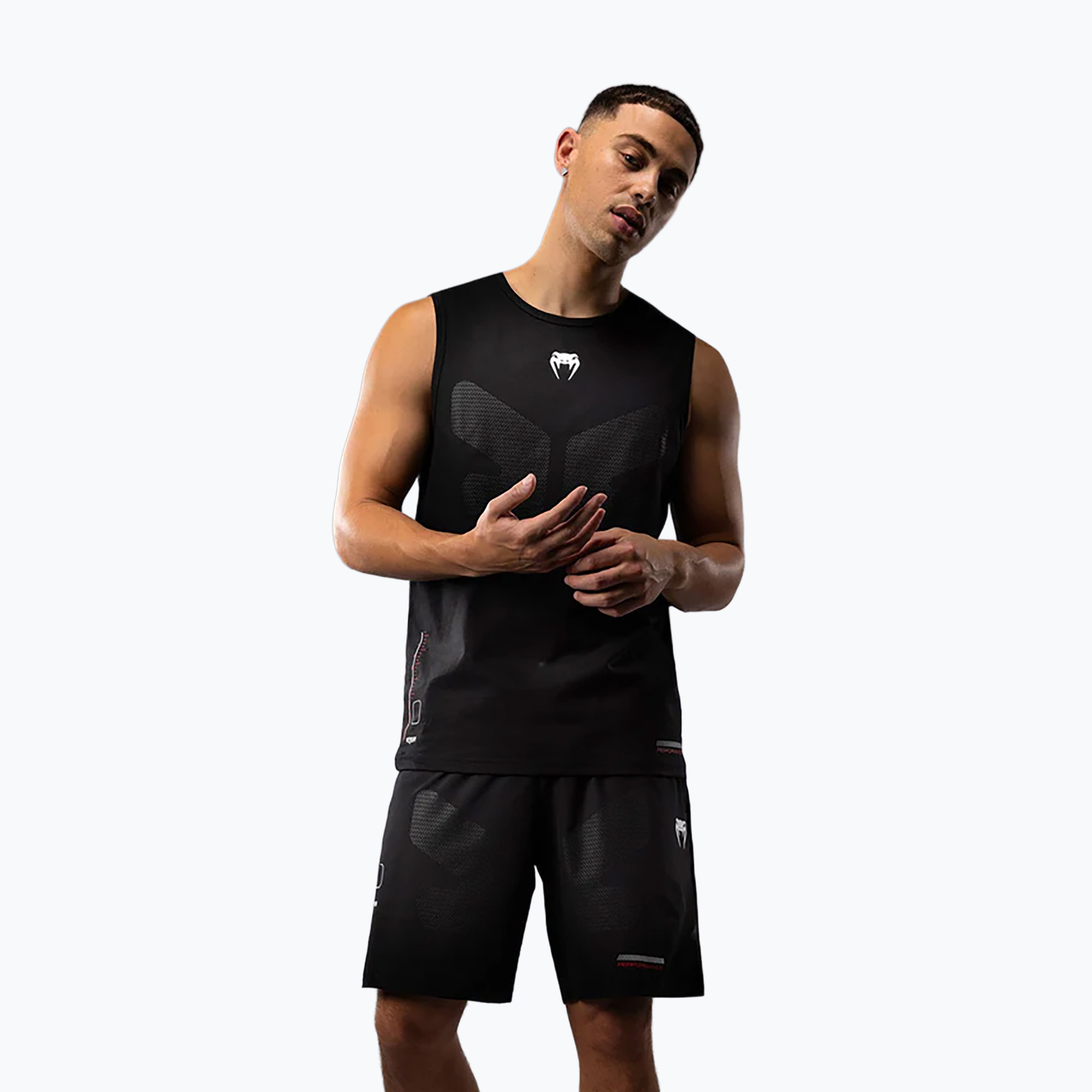 Koszulka treningowa męska Venum Tactical XT Tank top black/fire red 