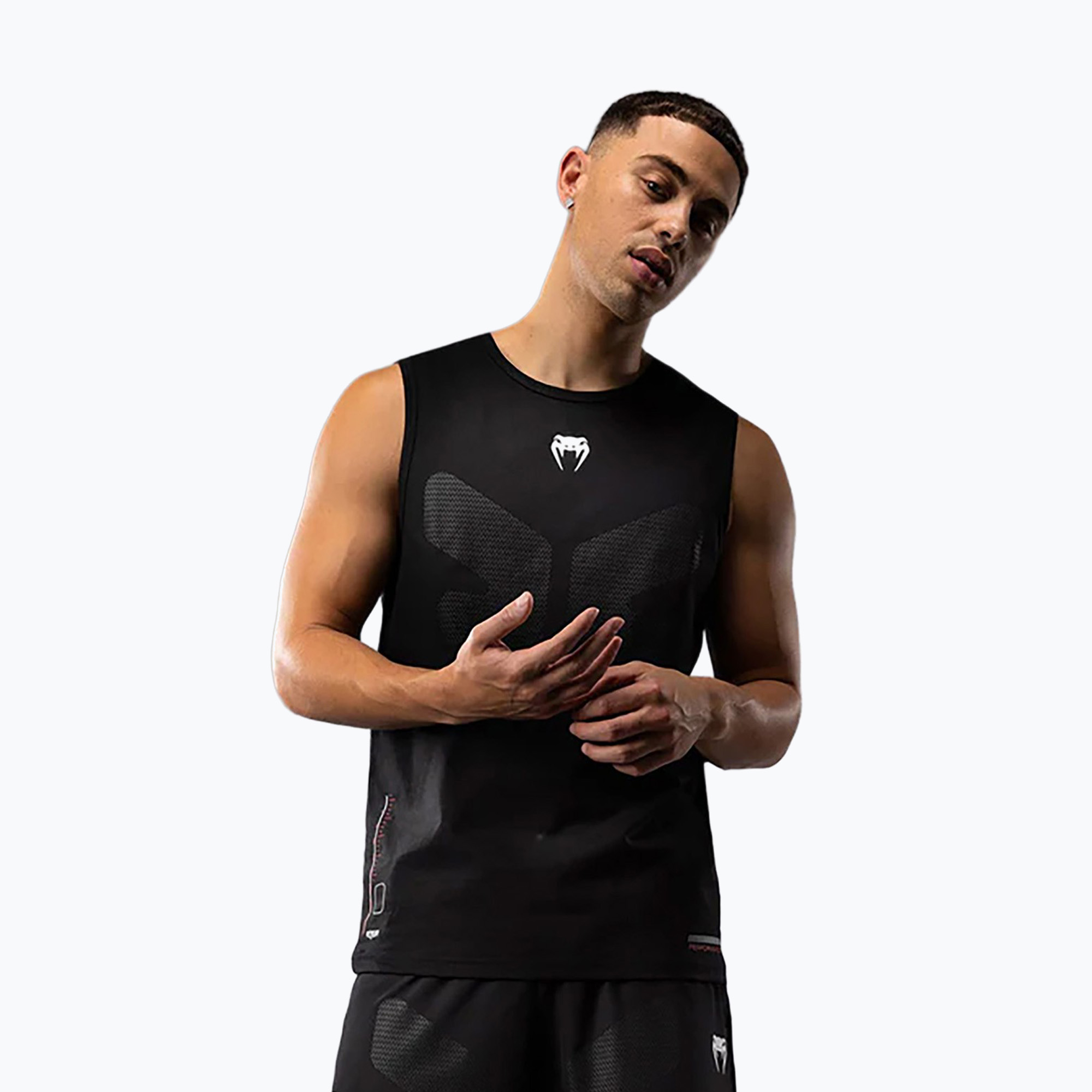 Koszulka treningowa męska Venum Tactical XT Tank top black/fire red 