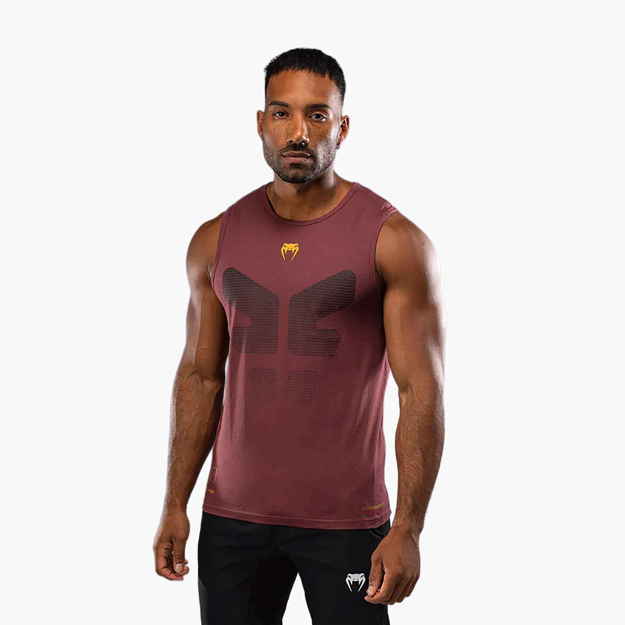 Koszulka treningowa męska Venum Tactical XT Tank black/fire red black/burgundy/gold 