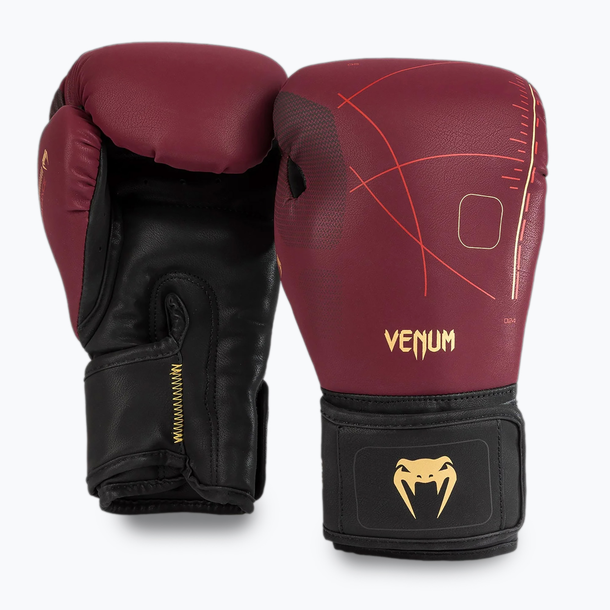 Rękawice sparingowe Venum Tactical XT black/burgundy/gold 