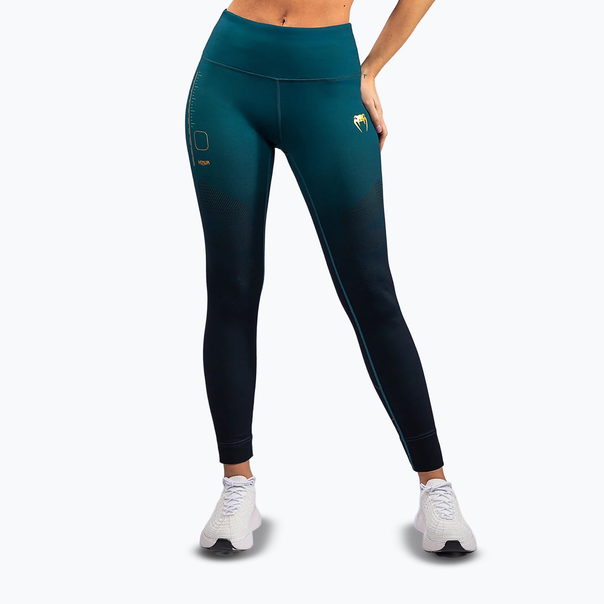 Legginsy treningowe damskie Venum Tactical XT black/forest green 