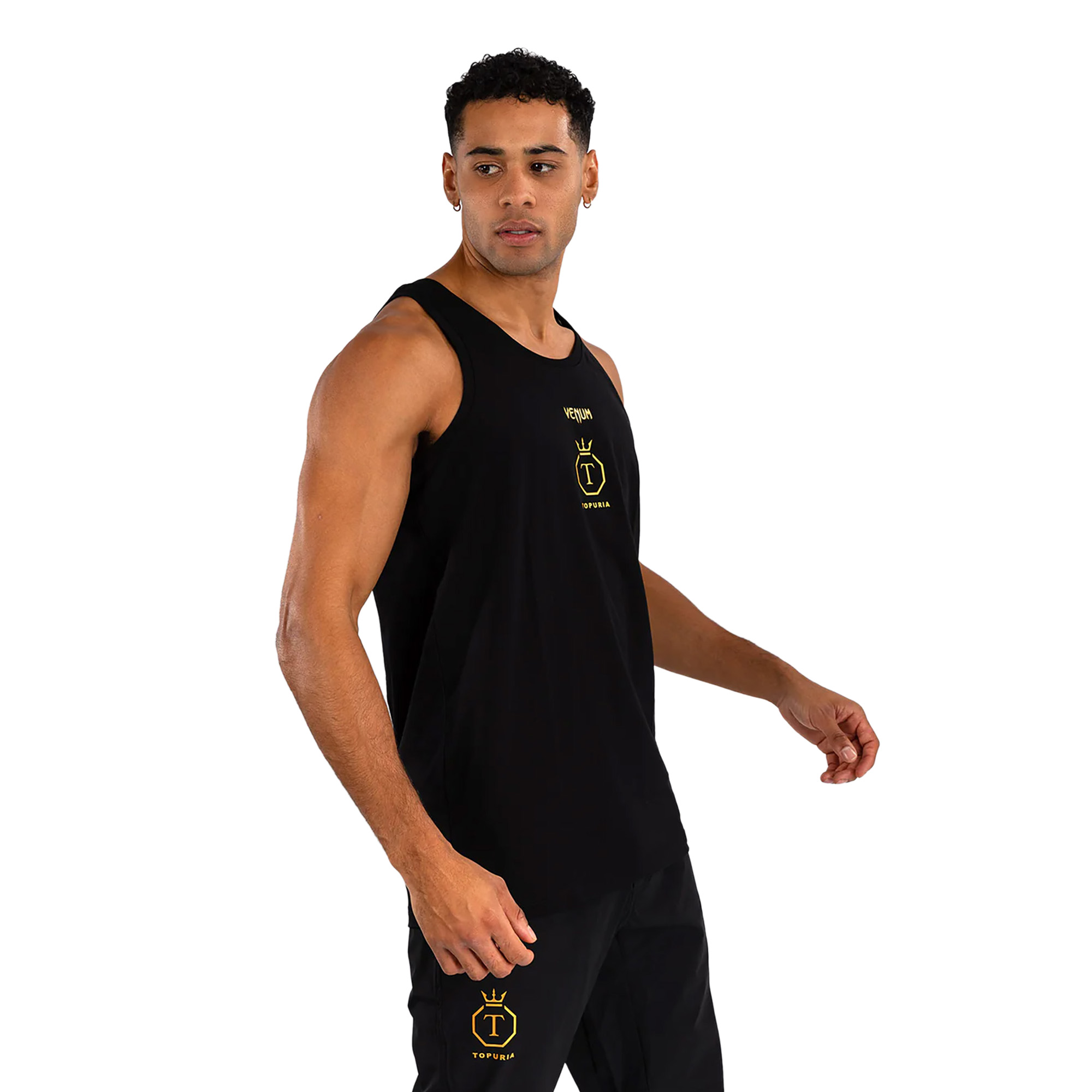 Tank top treningowy męski Venum x Ilia Topuria Unmatched black/gold | WYSYŁKA W 24H | 30 DNI NA ZWROT