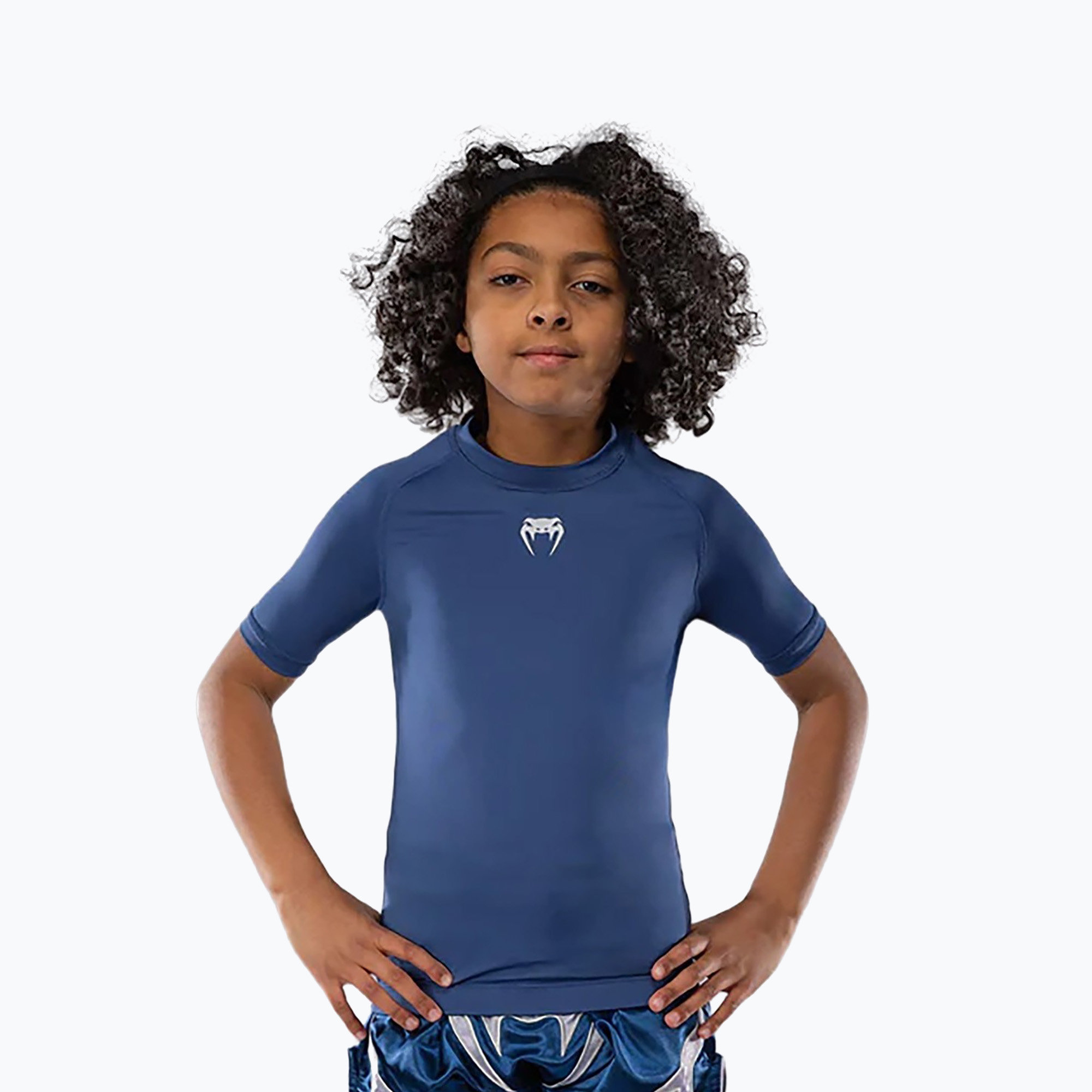 Koszulka treningowa dziecięca Venum Contender Rashguards Jr royal blue 