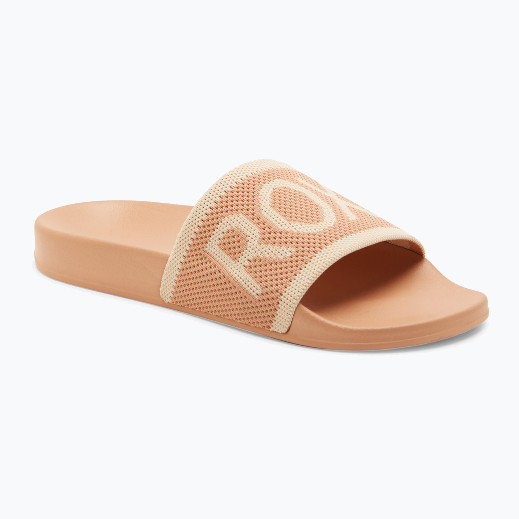 Klapki damskie ROXY Slippy Knit wheat/turkish coffee 
