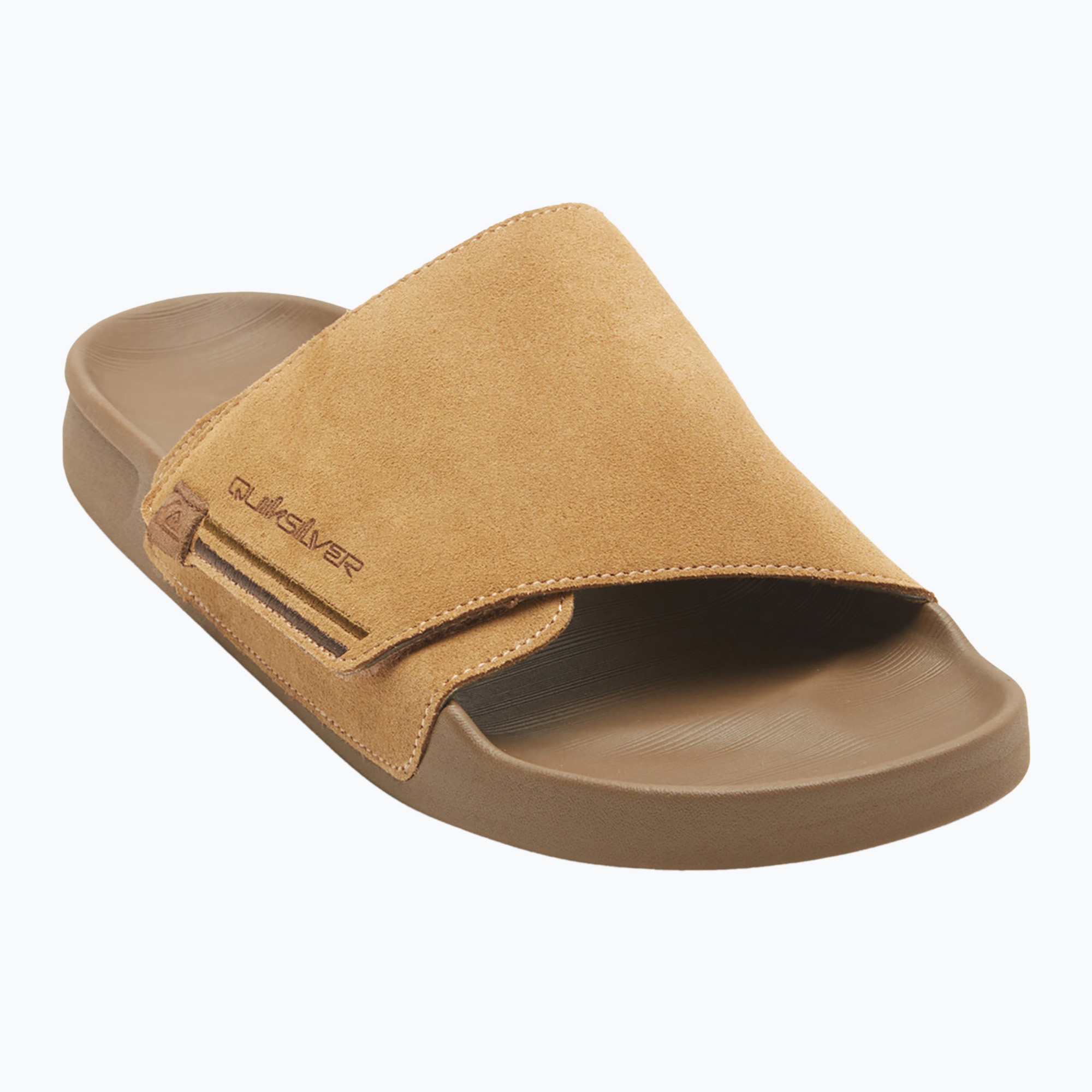 Klapki męskie Quiksilver Rivi Suede tan 1 