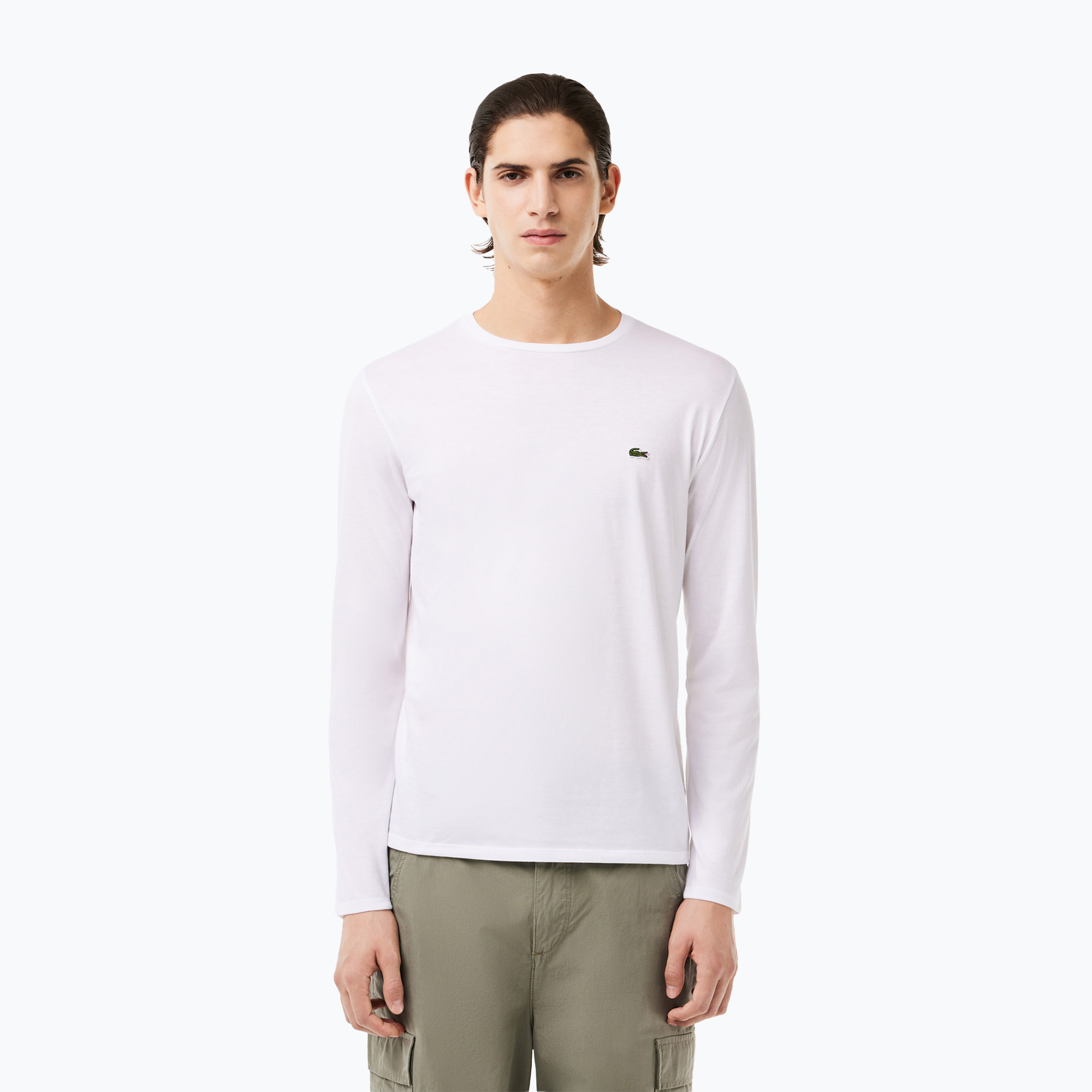 Longsleeve męskie Lacoste TH6712 white | WYSYŁKA W 24H | 30 DNI NA ZWROT