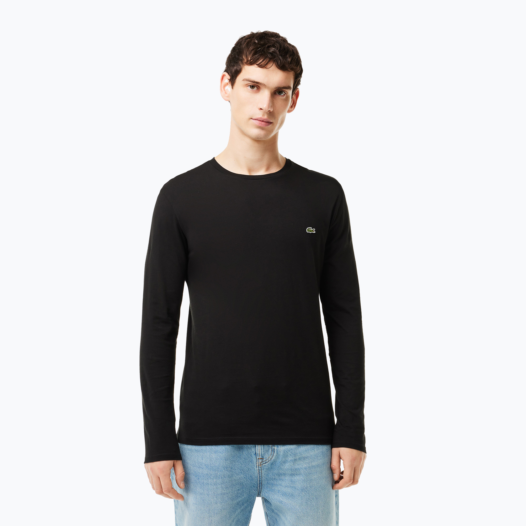 Longsleeve męskie Lacoste TH6712 black | WYSYŁKA W 24H | 30 DNI NA ZWROT