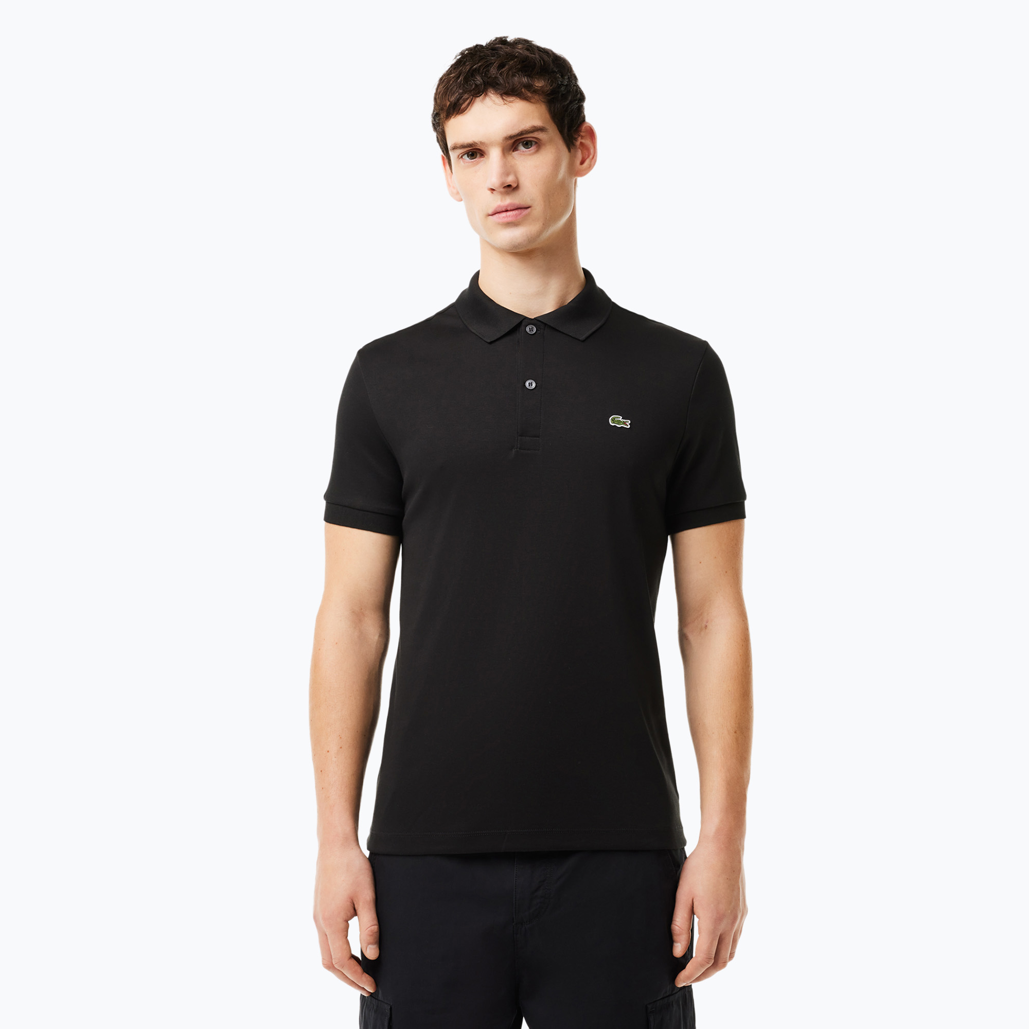 Koszulka polo męska Lacoste DH2050 black | WYSYŁKA W 24H | 30 DNI NA ZWROT