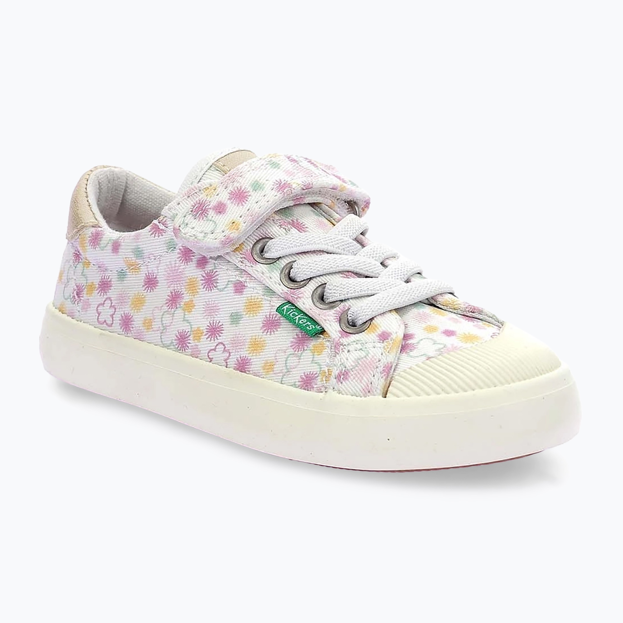 Trampki dziecięce Kickers Kickgoldi white/print festi summer 