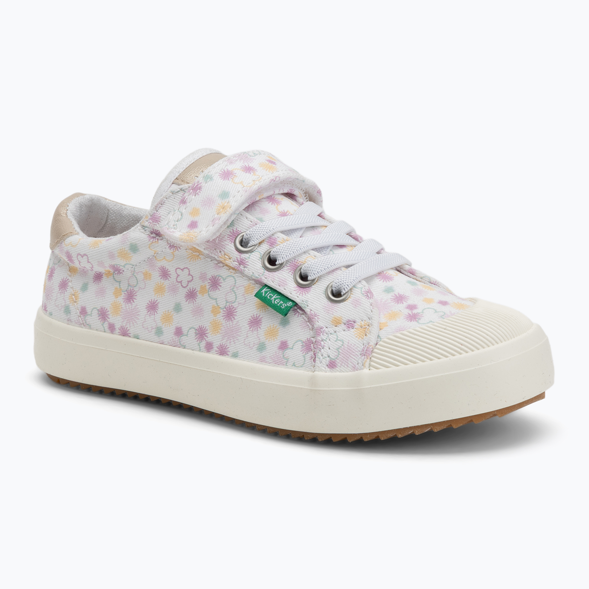 Trampki dziecięce Kickers Kickgoldi white/print festi summer 