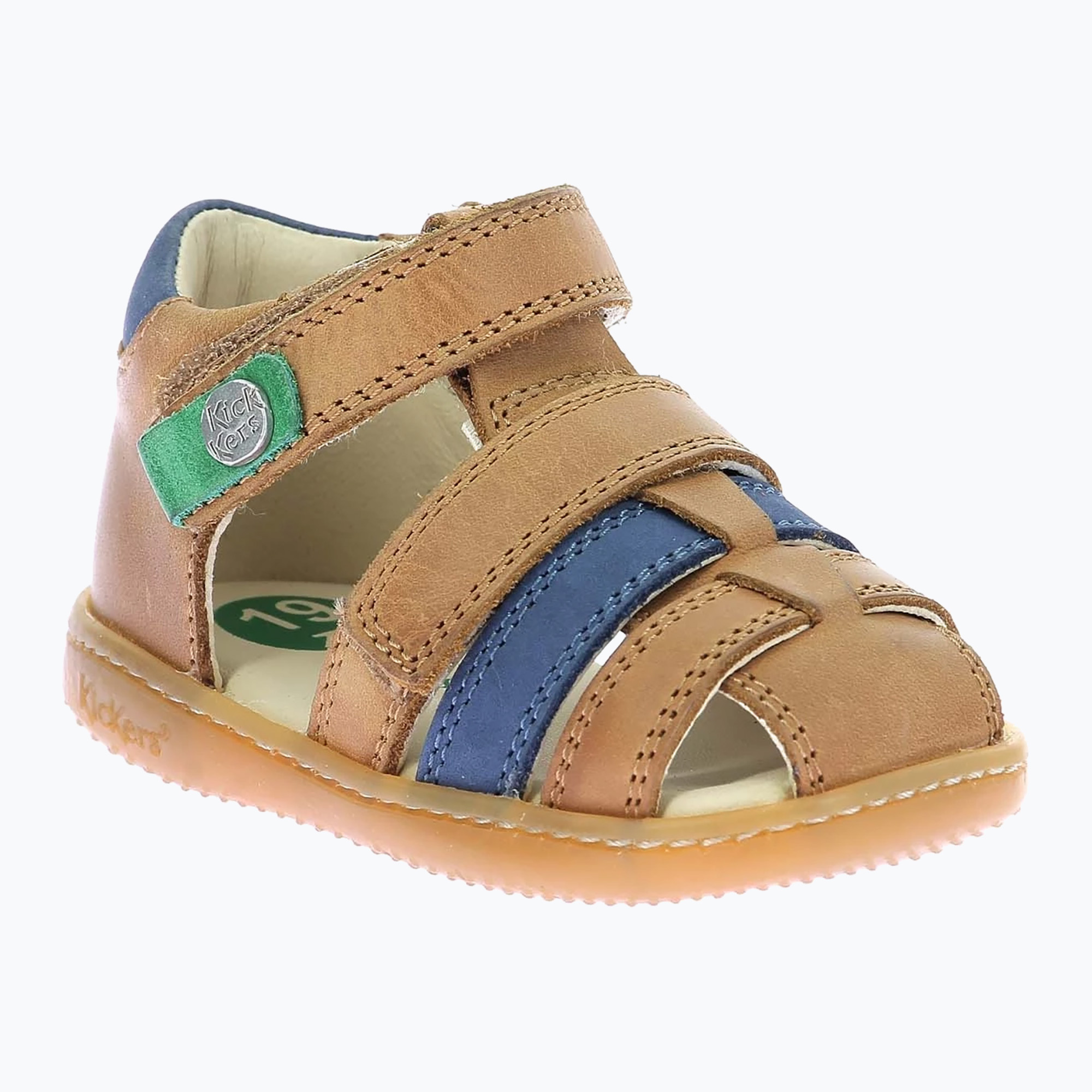 Sandały dziecięce Kickers Kick Pod camel/navy 
