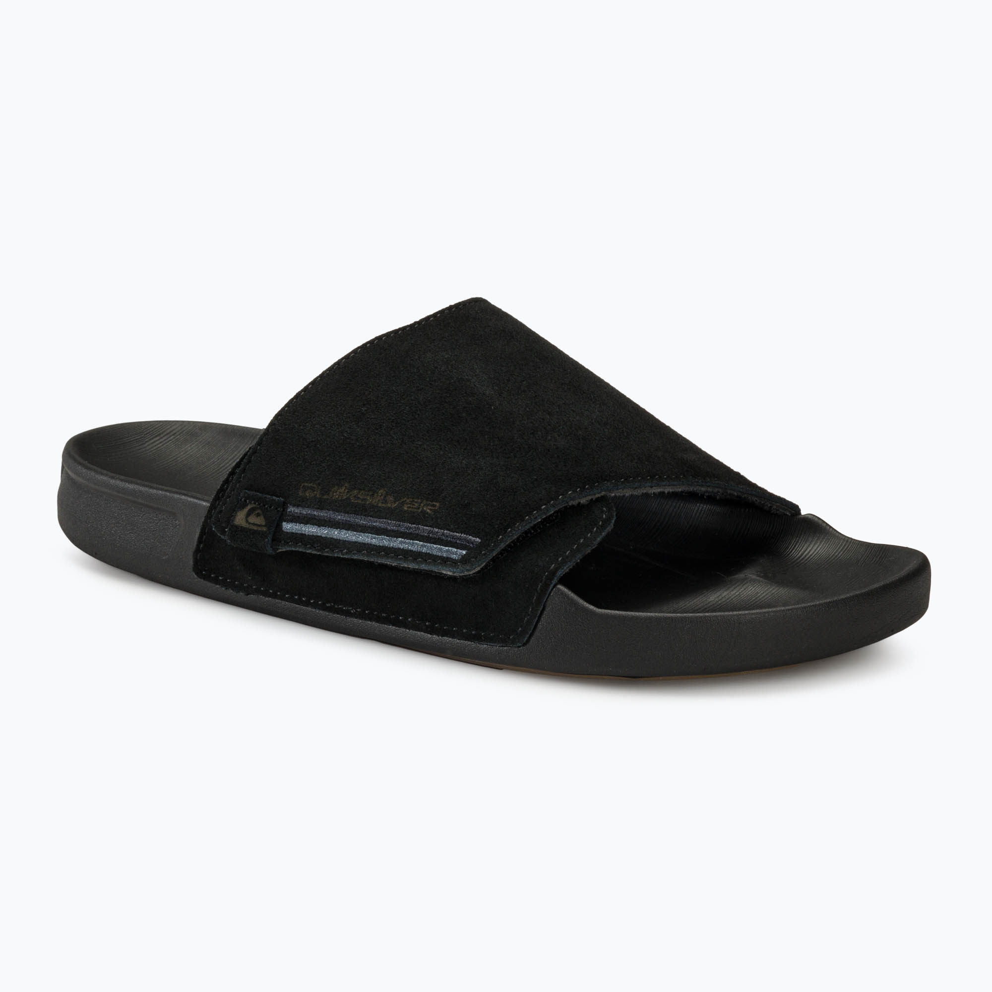 Klapki męskie Quiksilver Rivi Suede black 1 | WYSYŁKA W 24H | 30 DNI NA ZWROT