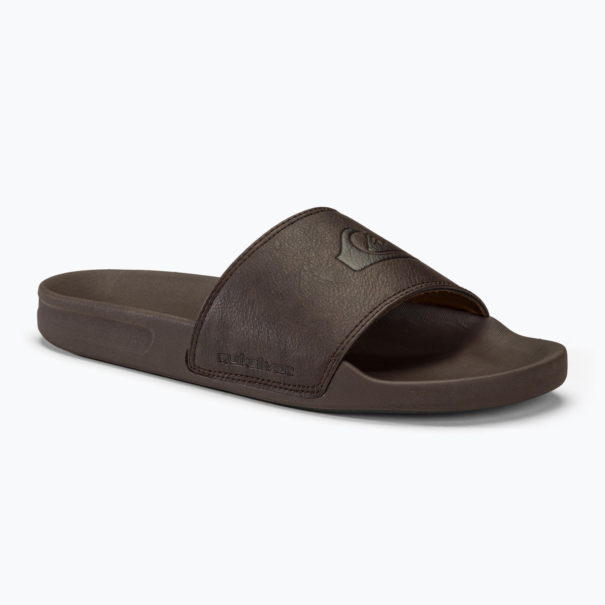 Klapki męskie Quiksilver Rivi Nubuck Slide brown 1 | WYSYŁKA W 24H | 30 DNI NA ZWROT