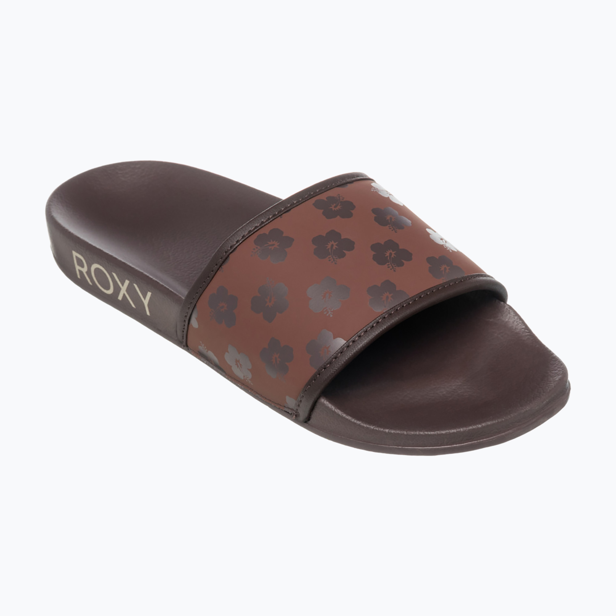 Klapki damskie ROXY Slippy IV brown combo 