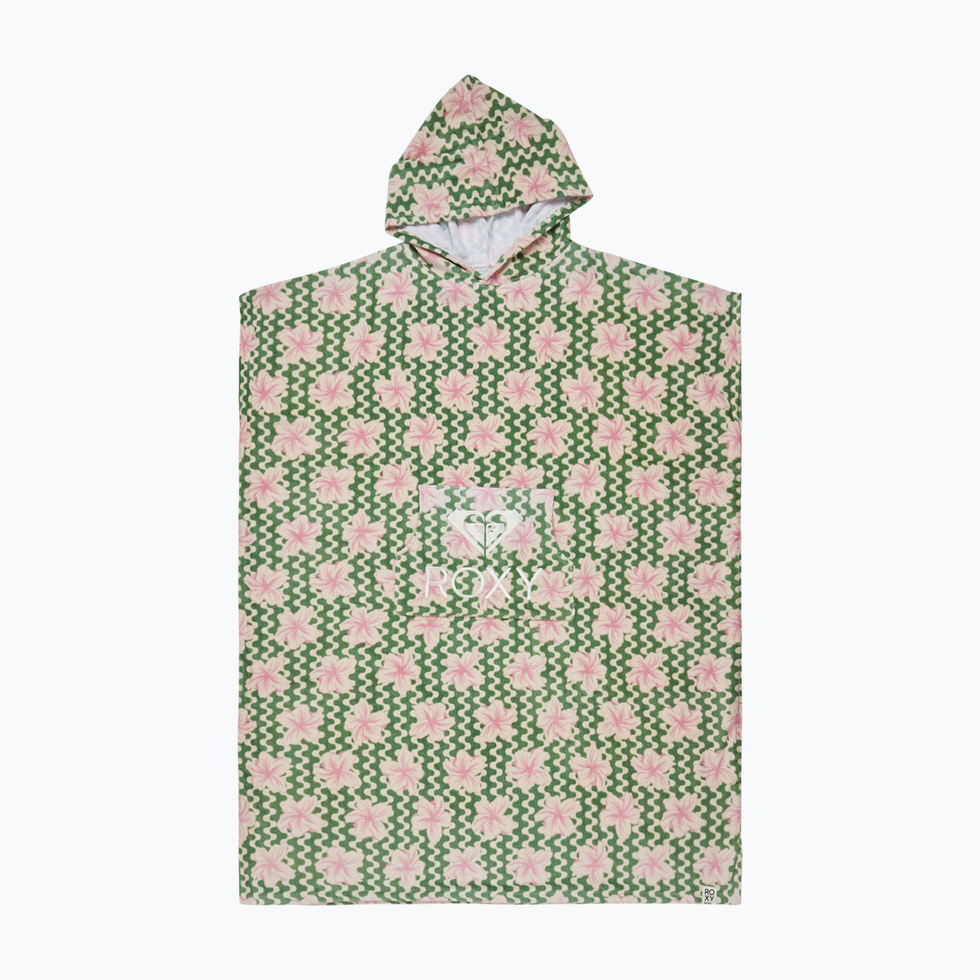 Ponczo damskie ROXY Stay Magical Printed basil party waves yw 