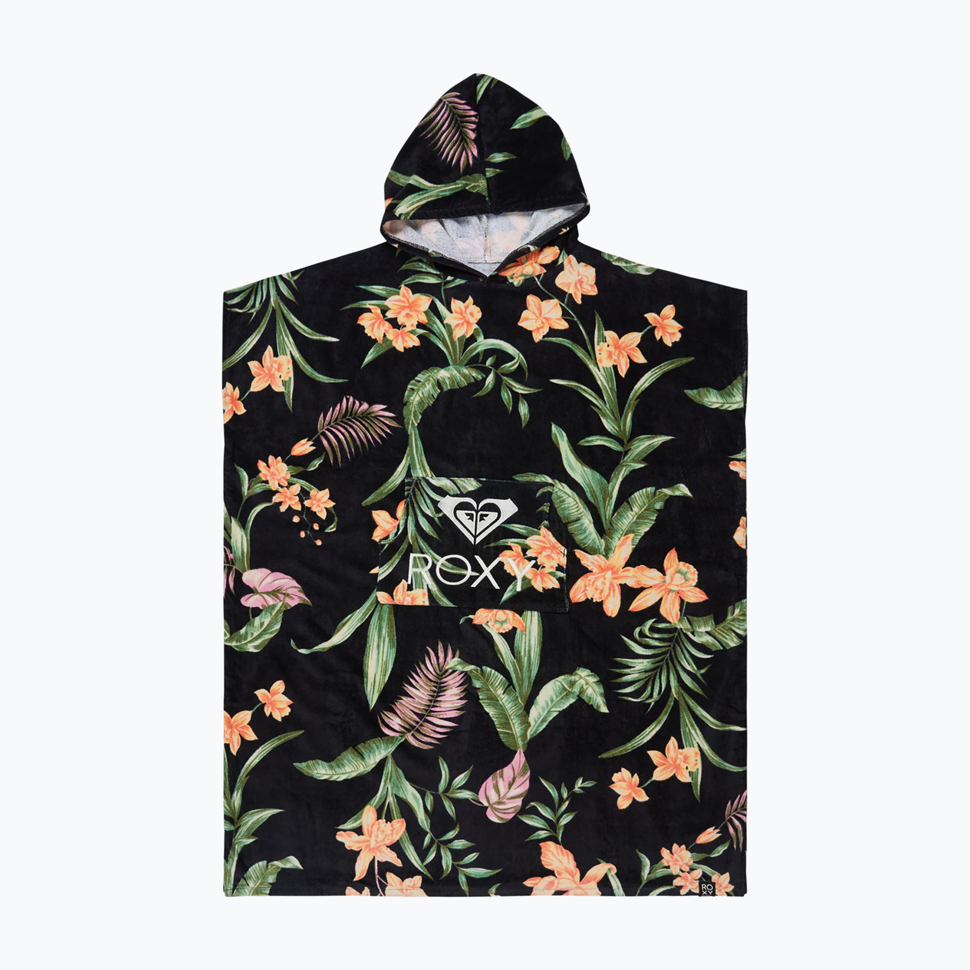 Ponczo damskie ROXY Stay Magical Printed anthracite island escape 