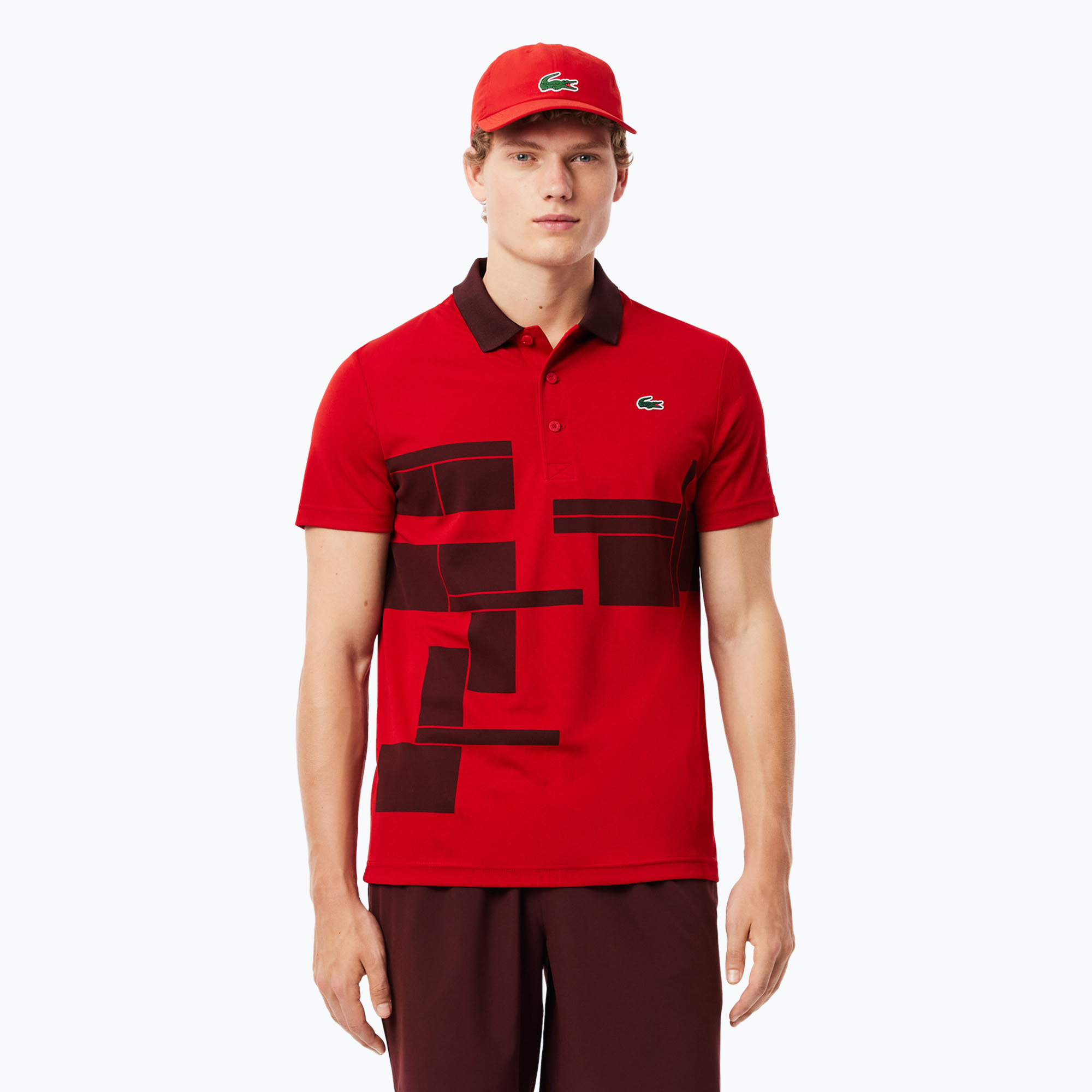 Koszulka polo tenisowa Lacoste Polo DH2568 opera/expresso | WYSYŁKA W 24H | 30 DNI NA ZWROT