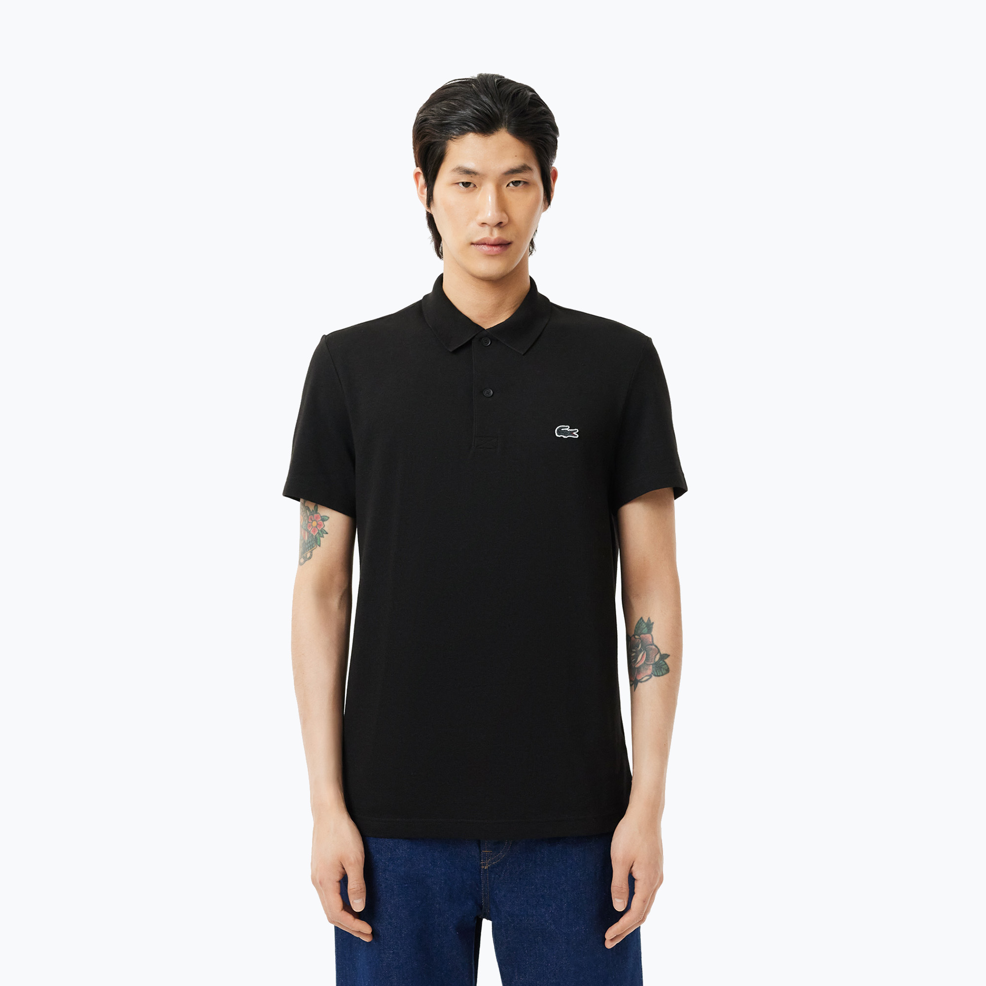 Koszulka polo męska Lacoste Polo DH5522 black | WYSYŁKA W 24H | 30 DNI NA ZWROT