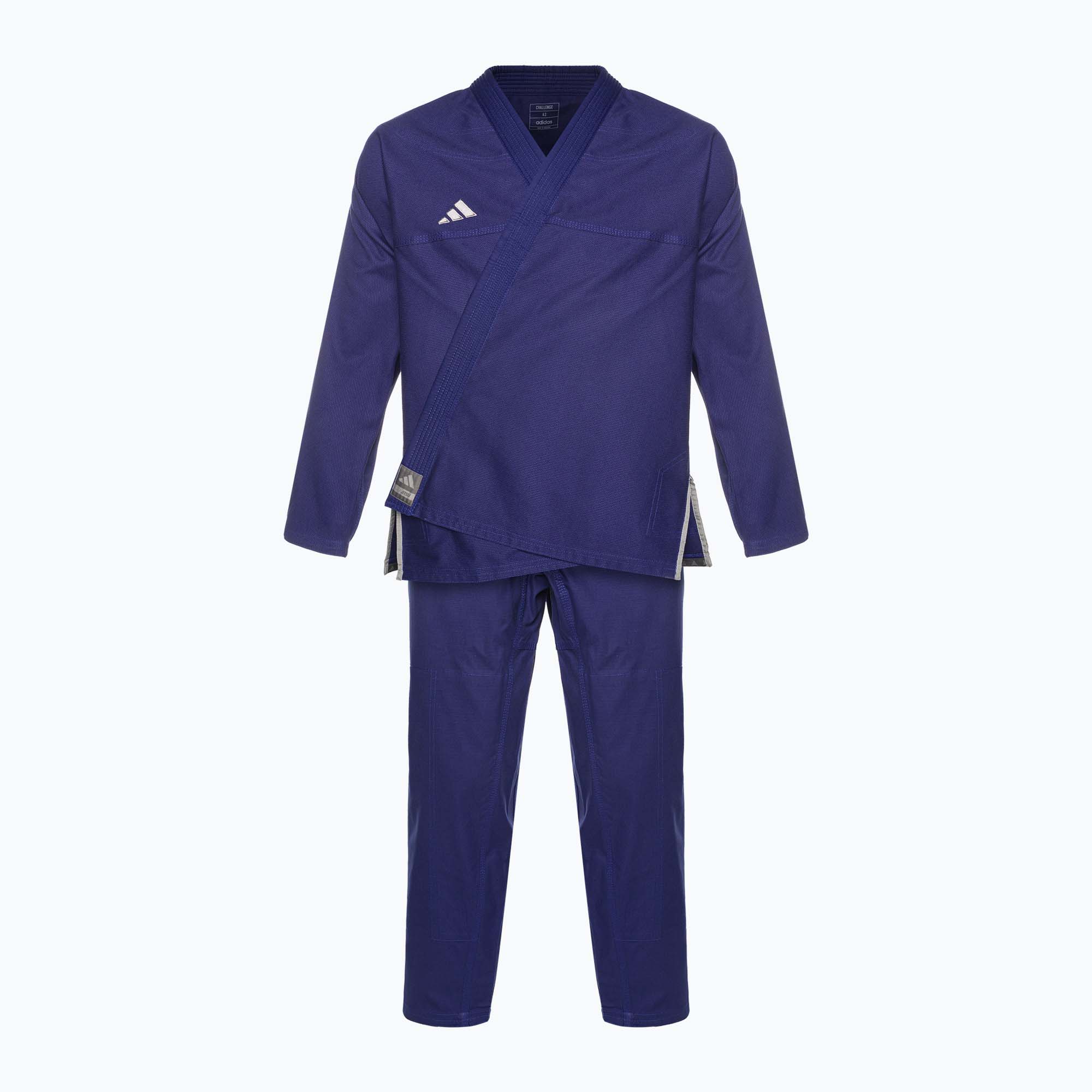 Zdjęcia - Ubrania do sportów walki Adidas GI do brazylijskiego jiu-jitsu  Challenge 2.0 blue/grey | WYSYŁKA W 