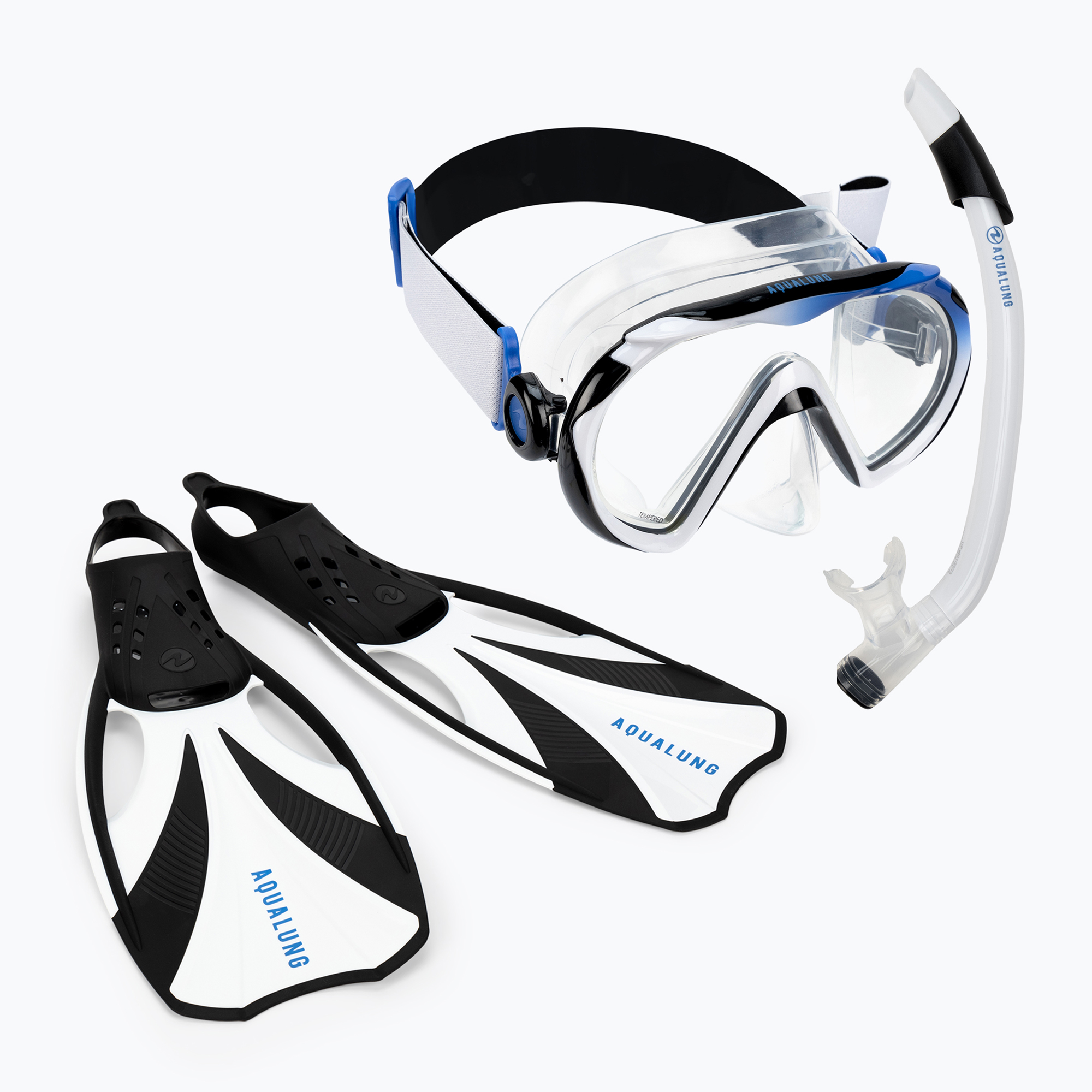 Zestaw do snorkelingu Aqualung Compass Set black/white | WYSYŁKA W 24H | 30 DNI NA ZWROT