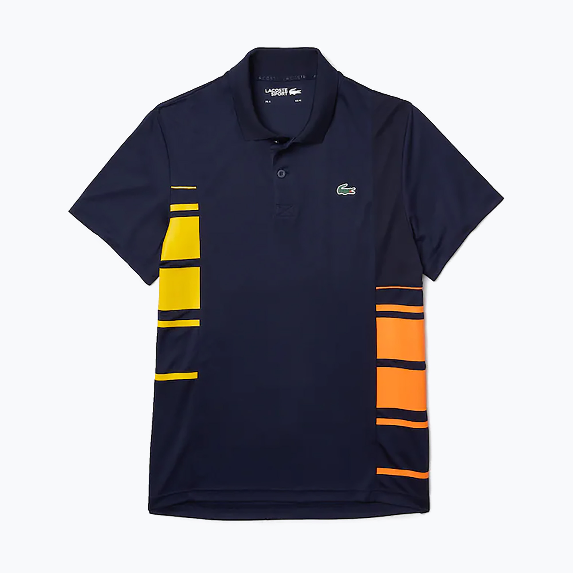 Koszulka polo męska Lacoste DH0866 navy blue/broom mandarin | WYSYŁKA W 24H | 30 DNI NA ZWROT