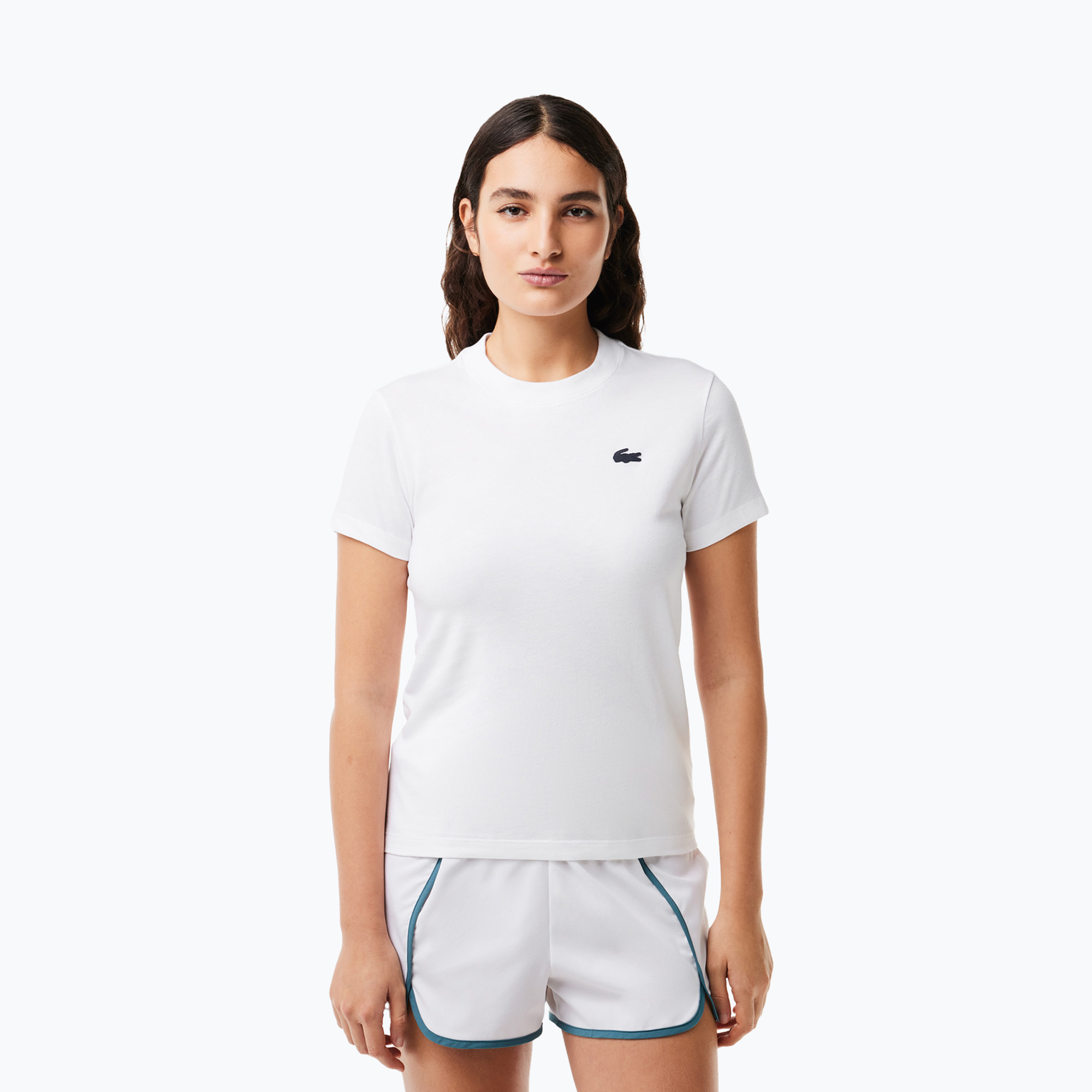 Koszulka damska Lacoste TF9246 white | WYSYŁKA W 24H | 30 DNI NA ZWROT