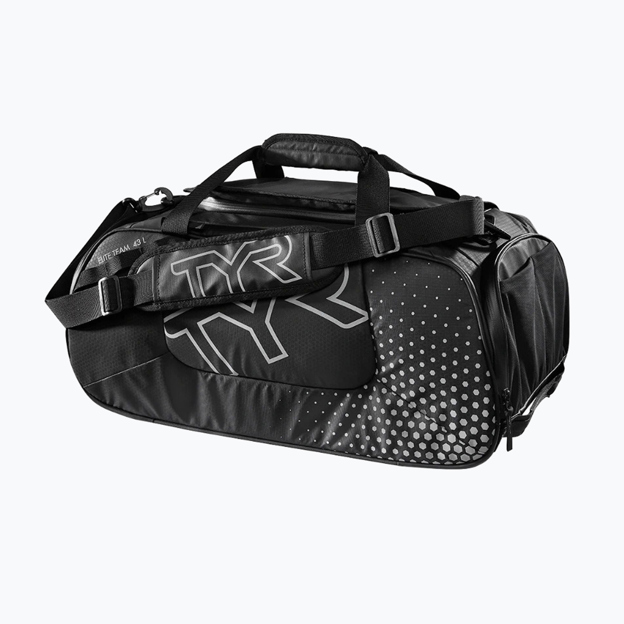 Torba treningowa TYR Elite Team Gym Duffel 43 l black | WYSYŁKA W 24H | 30 DNI NA ZWROT