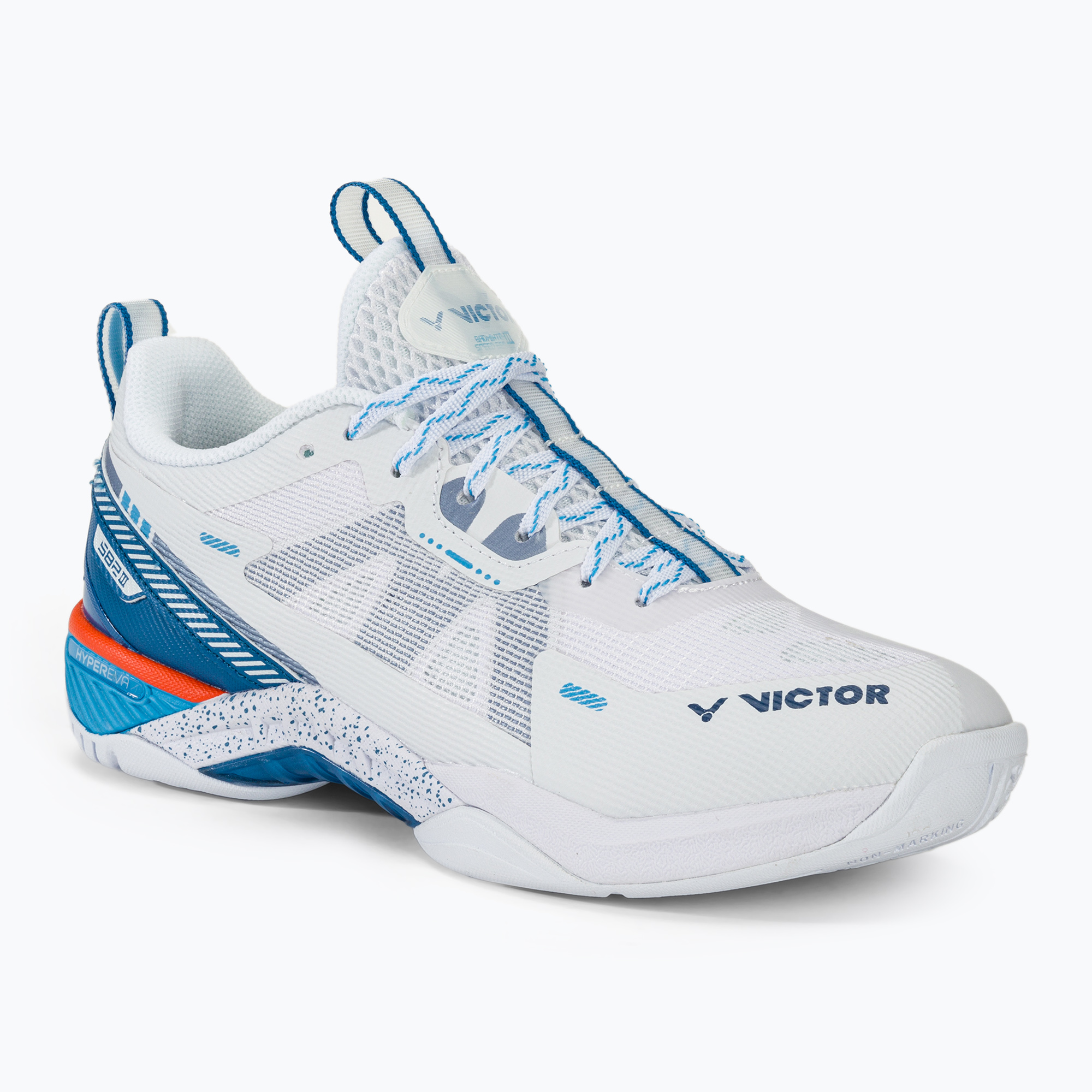 Buty do badmintona męskie VICTOR S82III AF white/myconos blue | WYSYŁKA W 24H | 30 DNI NA ZWROT