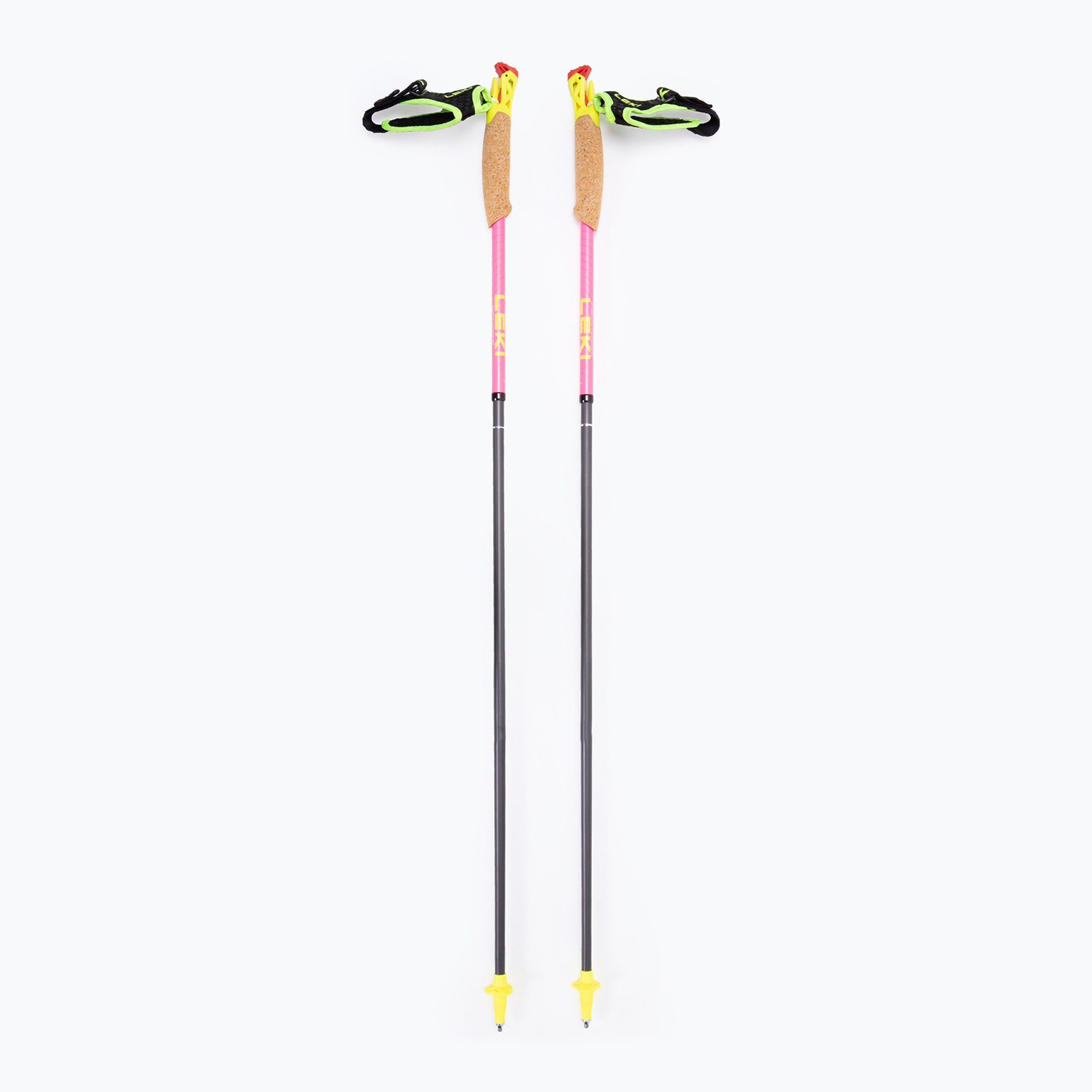 Kije biegowe LEKI Ultratrail FX.One Superlite neonpink/ neonyellow/ naturalcarbon 