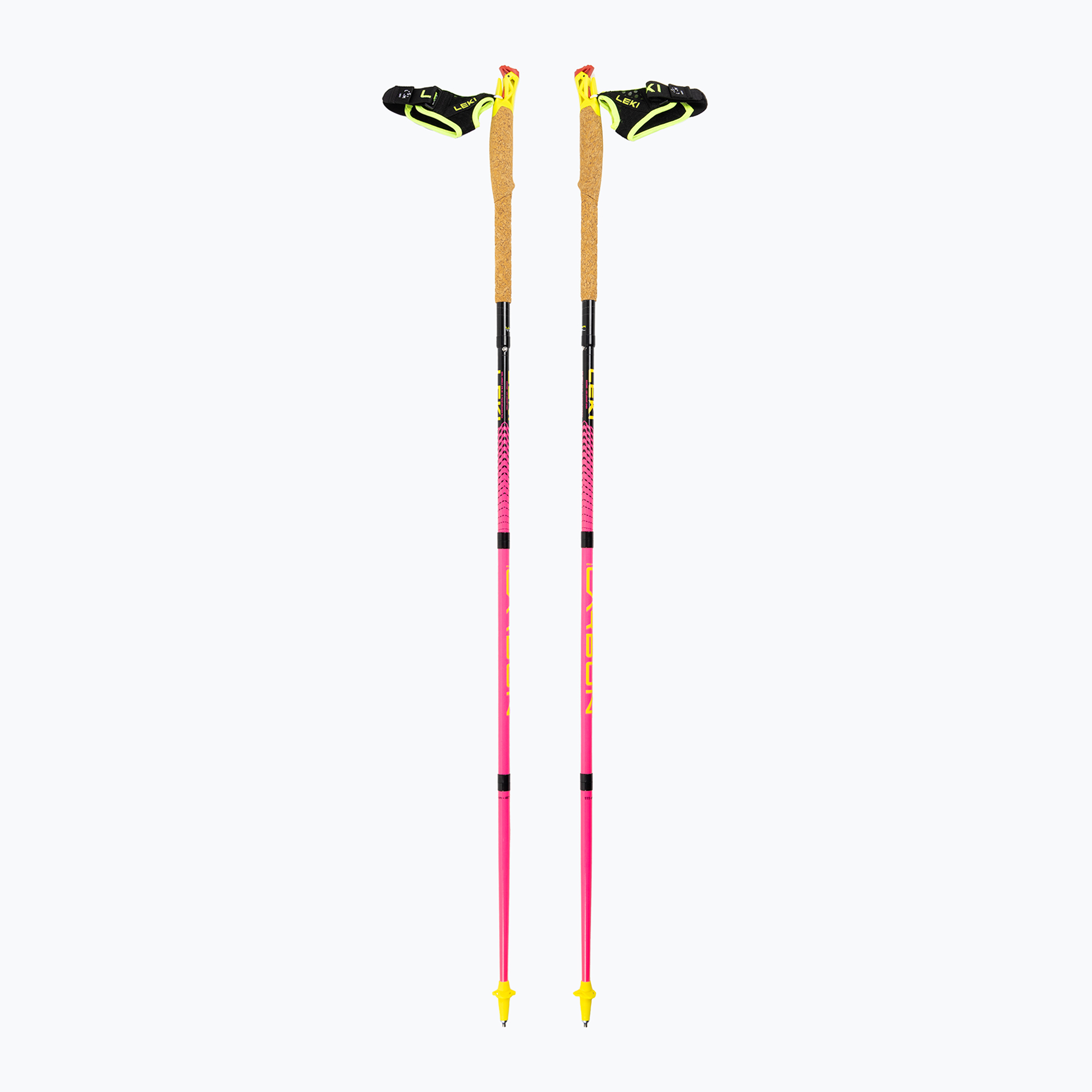Kije biegowe Leki Ultratrail FX.One neonpink/ neonyellow/naturalcarbon 