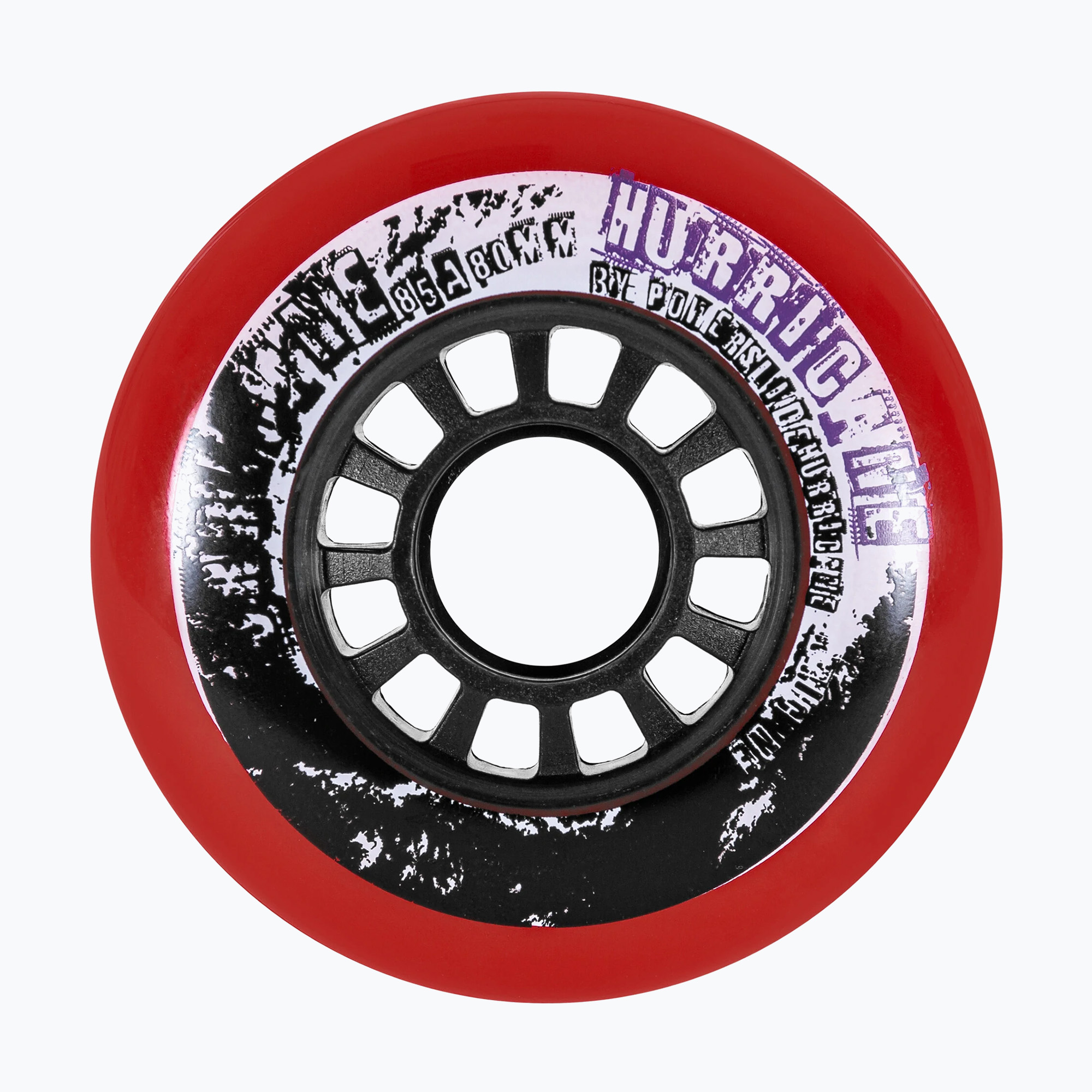 Kółka do rolek Powerslide Hurricane 76 mm/88A 4 szt. red 