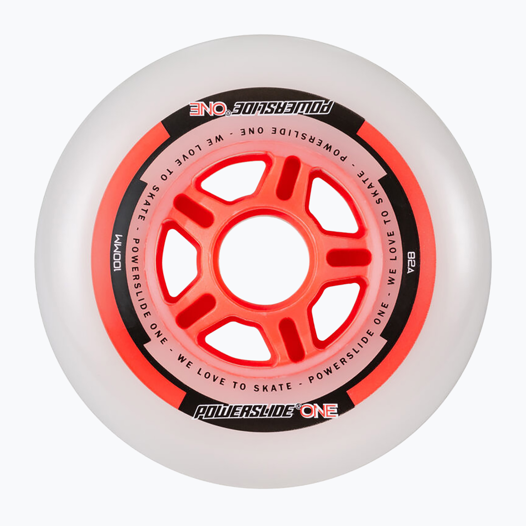 Kółka do rolek Powerslide One 100/82A 4 szt. red 