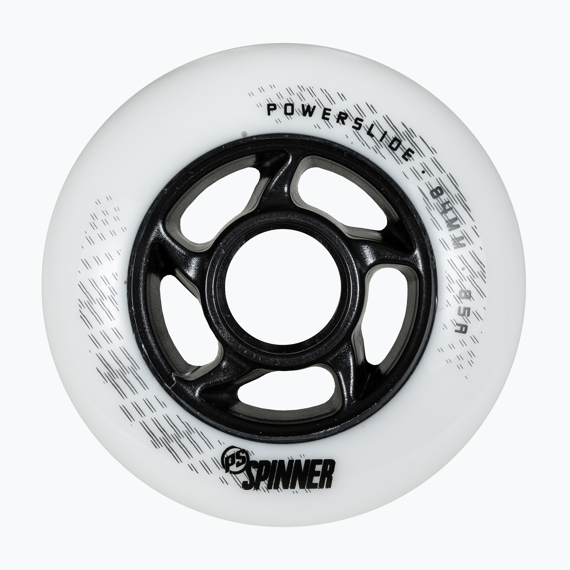 Kółka do rolek Powerslide Spinner 84 mm/88A 4 szt. white 