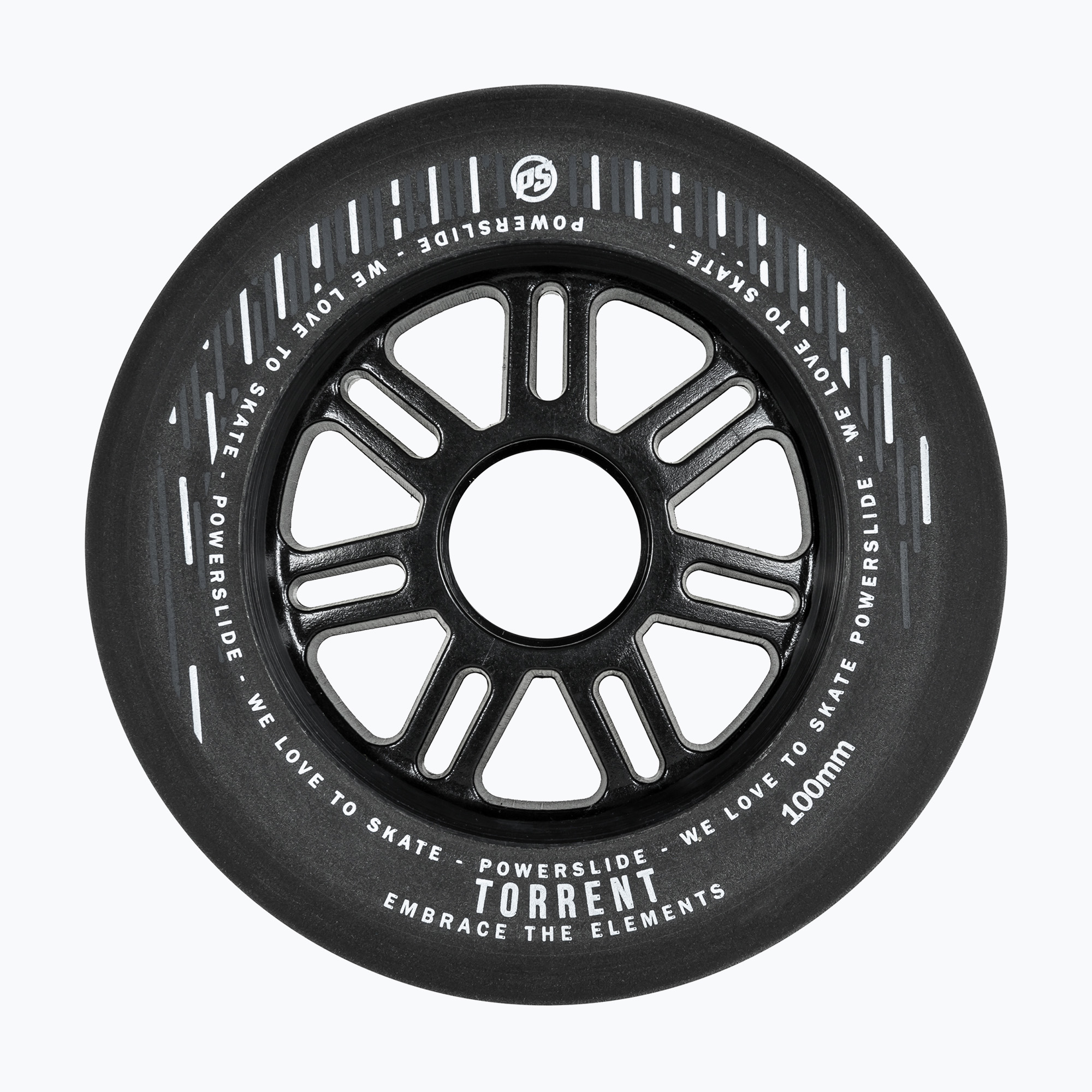 Kółka do rolek Powerslide Torrent Rain 100 mm/84A 4 szt. black 