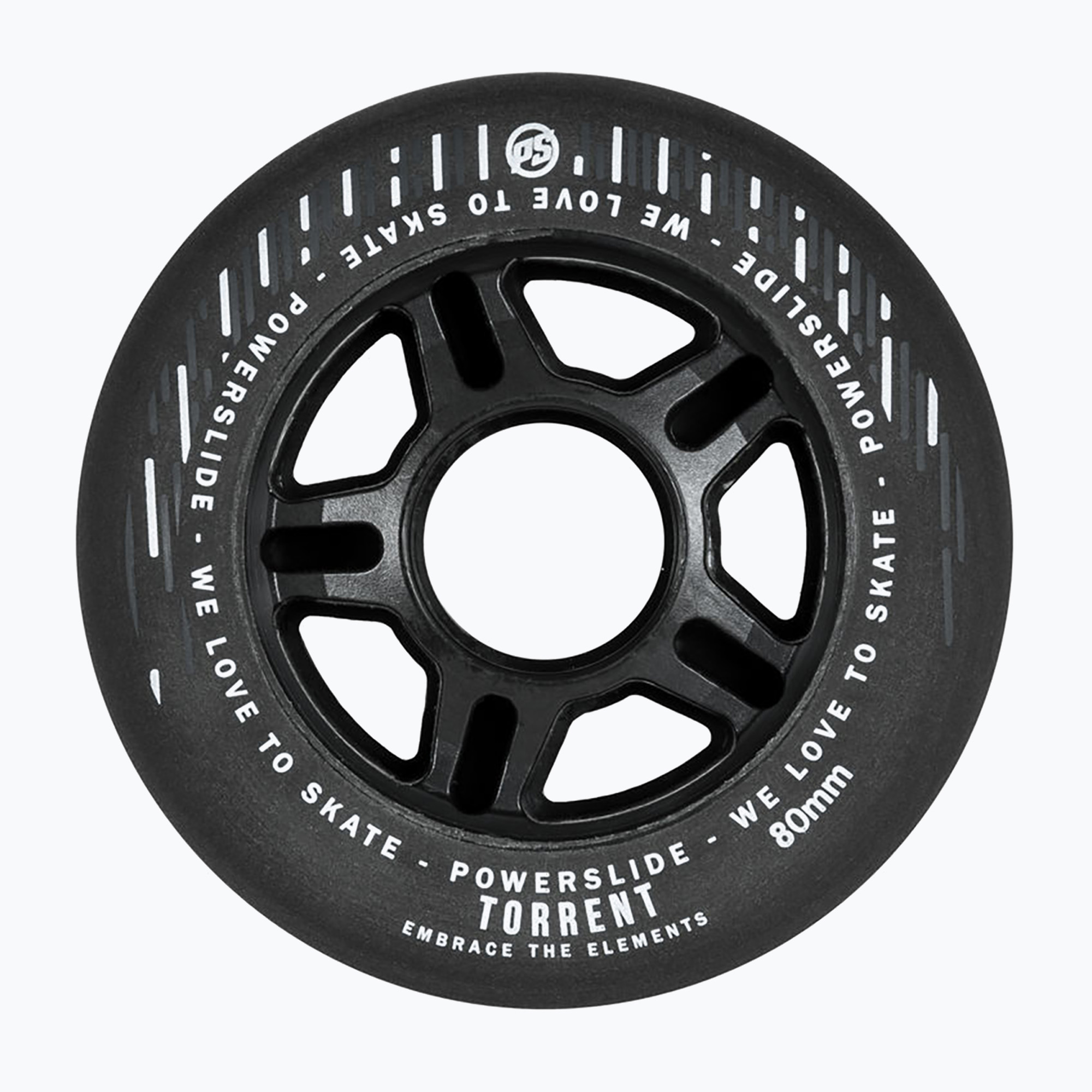 Kółka do rolek Powerslide Torrent Rain 80 mm/84A 4 szt. black 