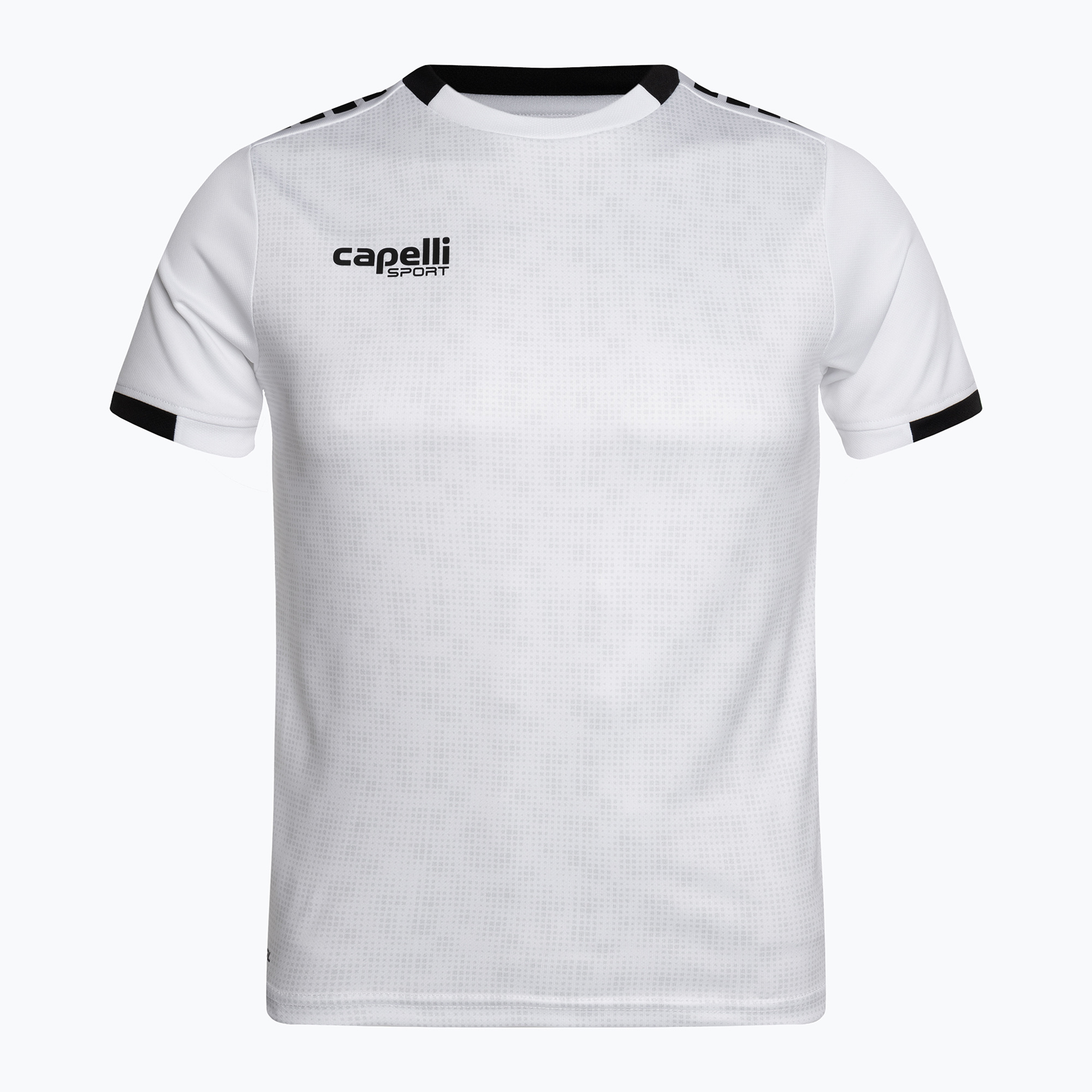 Koszulka piłkarska dziecięca Capelli Cs III Block Youth white/black | WYSYŁKA W 24H | 30 DNI NA ZWROT