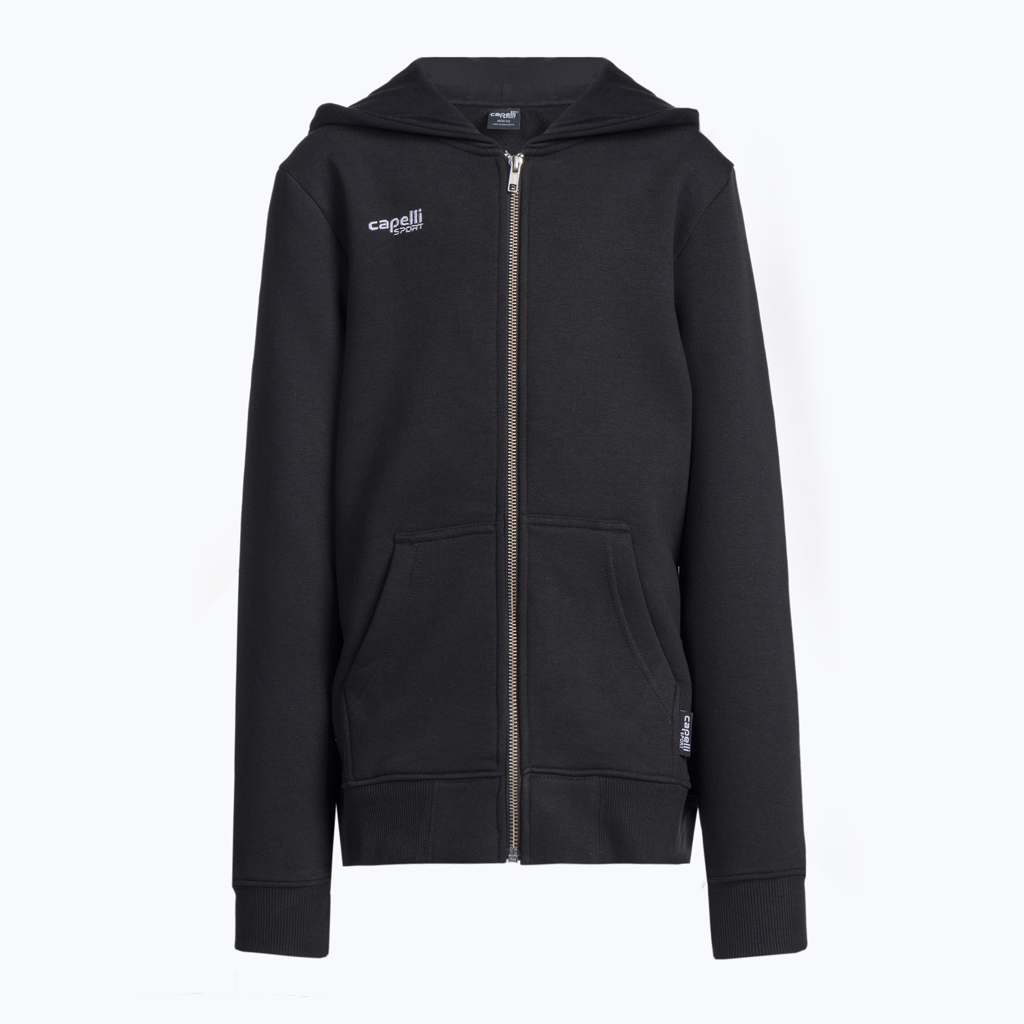 Bluza piłkarska dziecięca Capelli Basics Youth Zip Hoodie black | WYSYŁKA W 24H | 30 DNI NA ZWROT