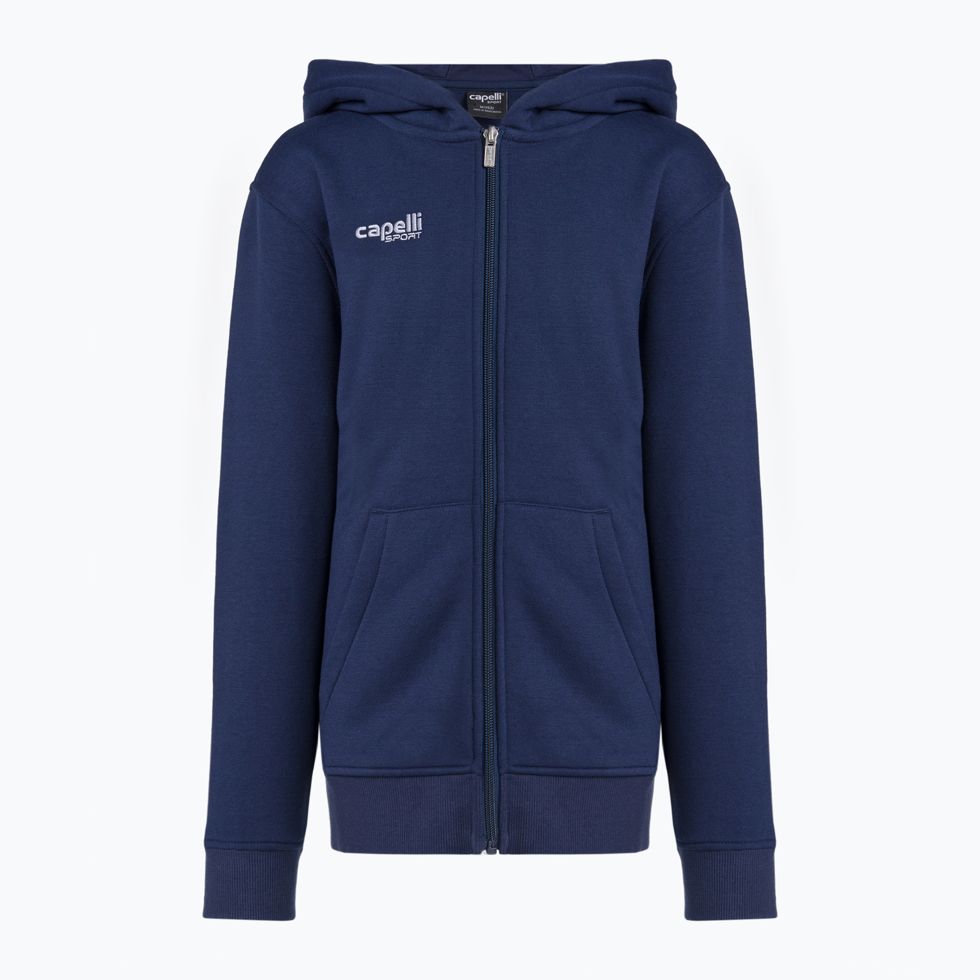 Bluza piłkarska dziecięca Capelli Basics Youth Zip Hoodie navy | WYSYŁKA W 24H | 30 DNI NA ZWROT