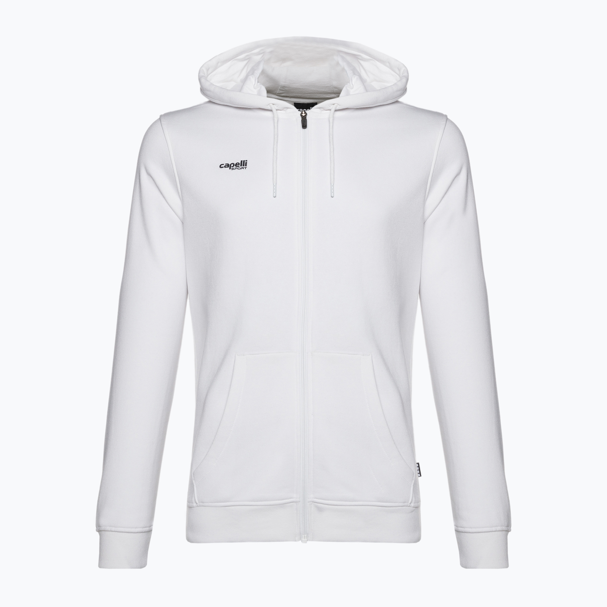 Bluza piłkarska męska Capelli Basics Adult Zip Hoodie white | WYSYŁKA W 24H | 30 DNI NA ZWROT