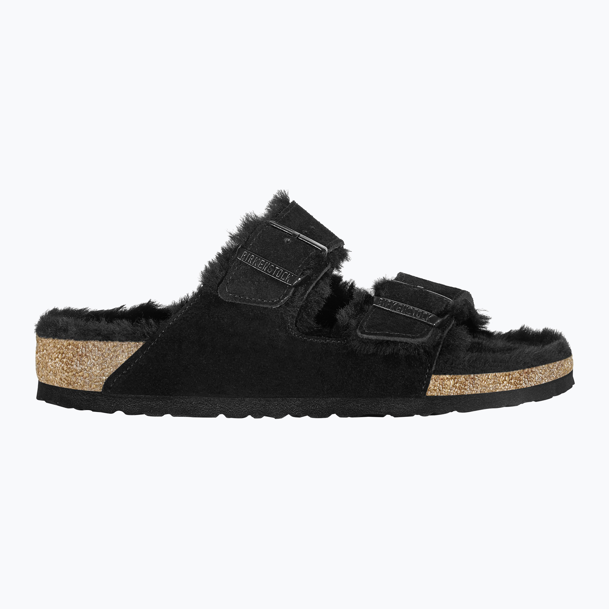 Klapki BIRKENSTOCK Arizona Shearling SL Narrow black 