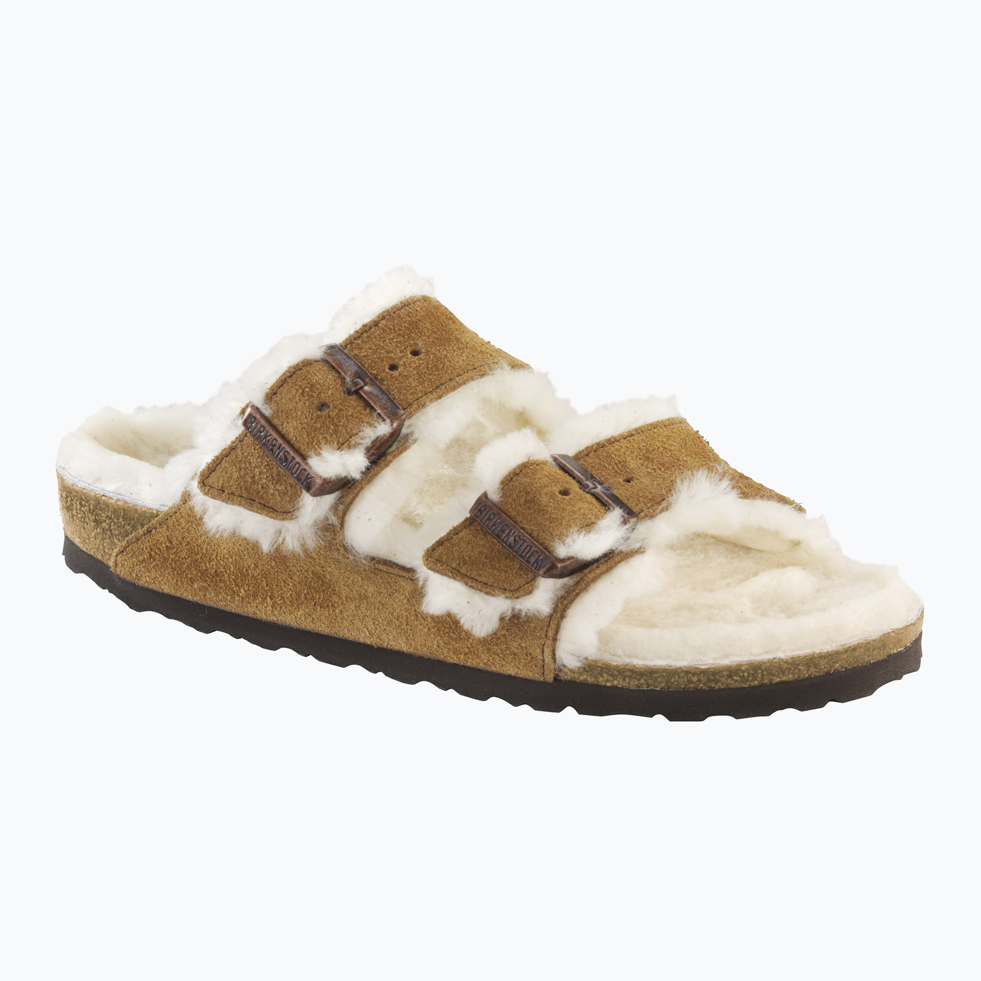 Klapki BIRKENSTOCK Arizona Shearling SL Narrow mink 