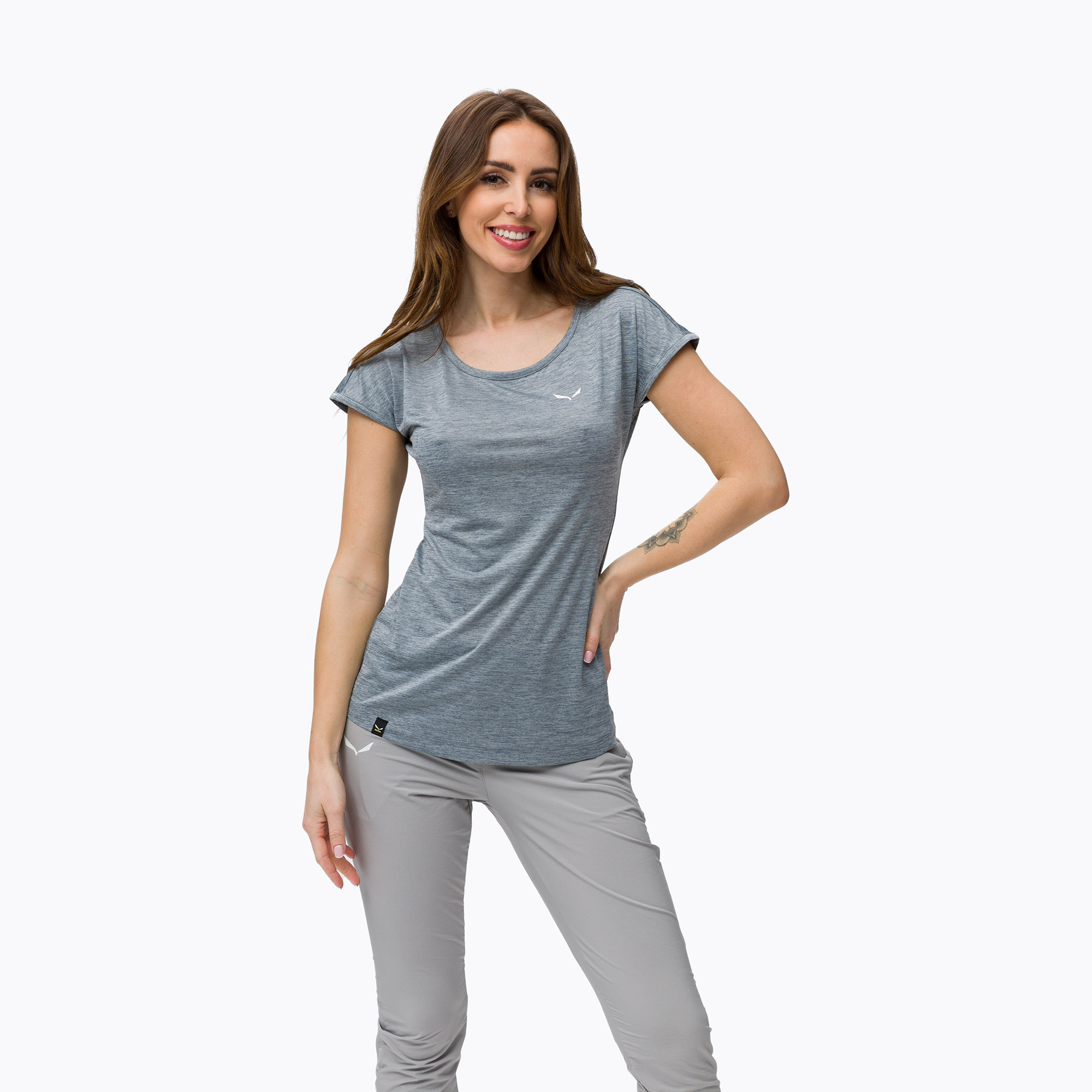 Koszulka damska Salewa Puez Melange Dry quiet shade melange | WYSYŁKA W 24H | 30 DNI NA ZWROT