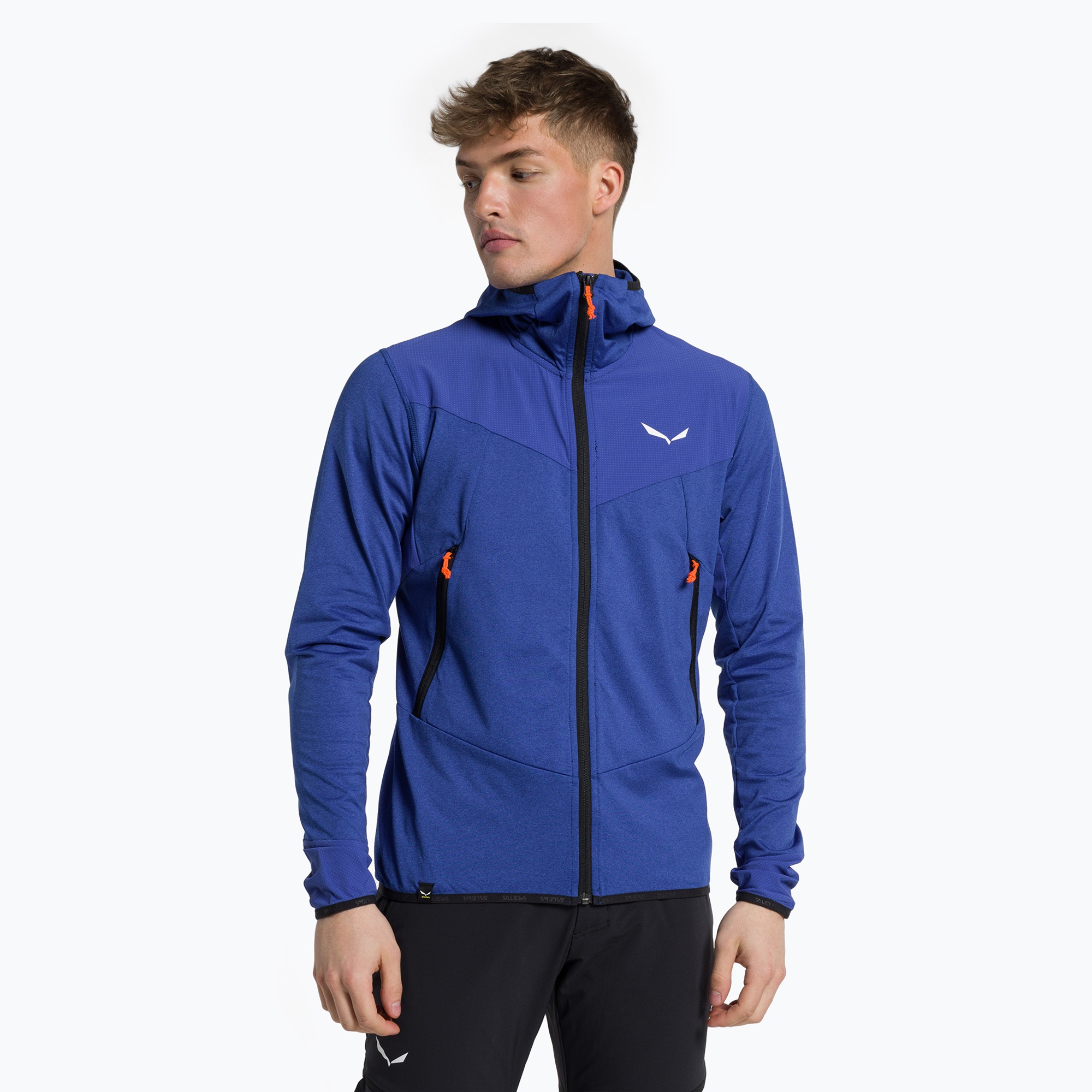 Bluza trekkingowa męska Salewa Agner Hybrid PL/DST FZ Hoody electric melange | WYSYŁKA W 24H | 30 DNI NA ZWROT