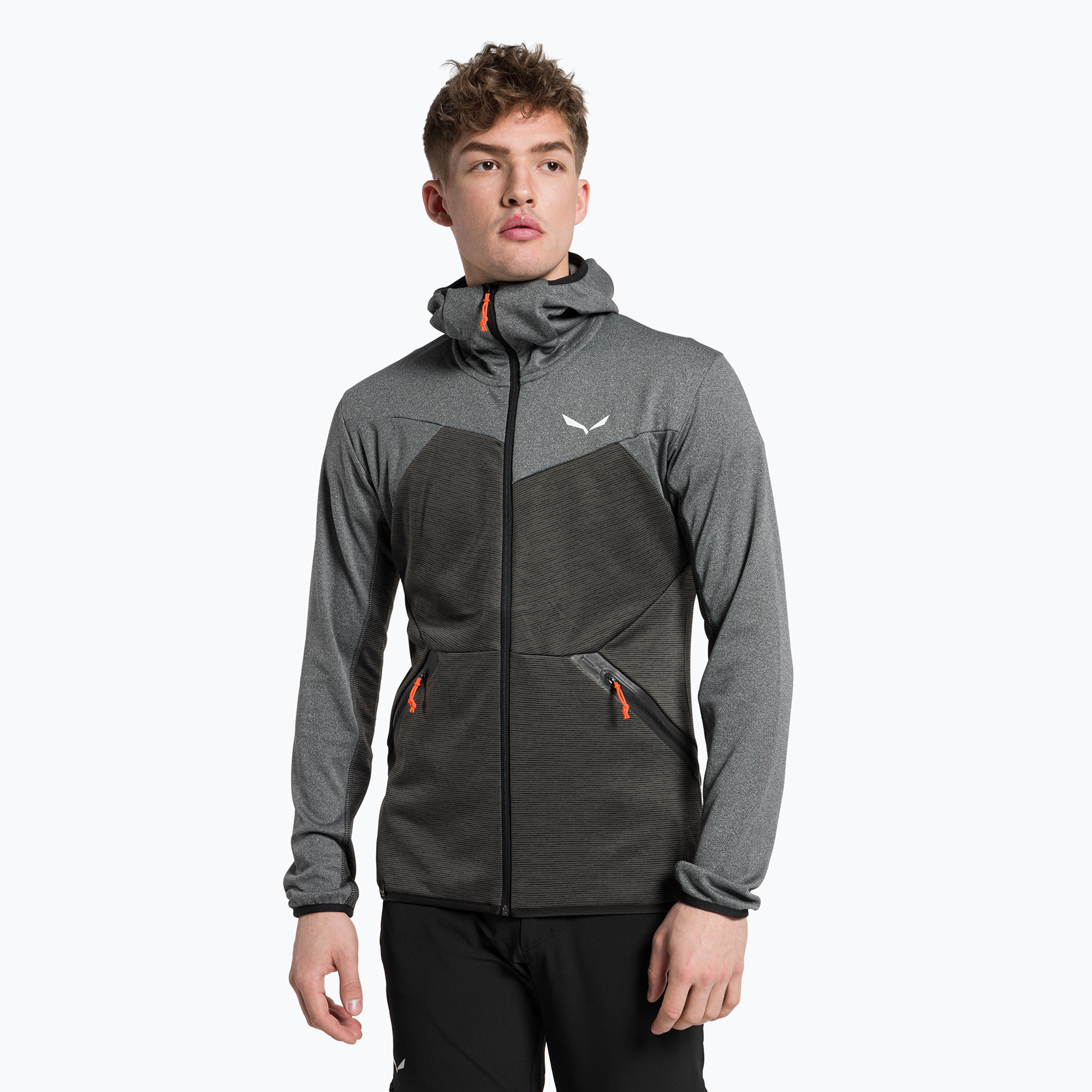 Bluza trekkingowa męska Salewa Puez Melange PL FZ Hoody black out melange | WYSYŁKA W 24H | 30 DNI NA ZWROT