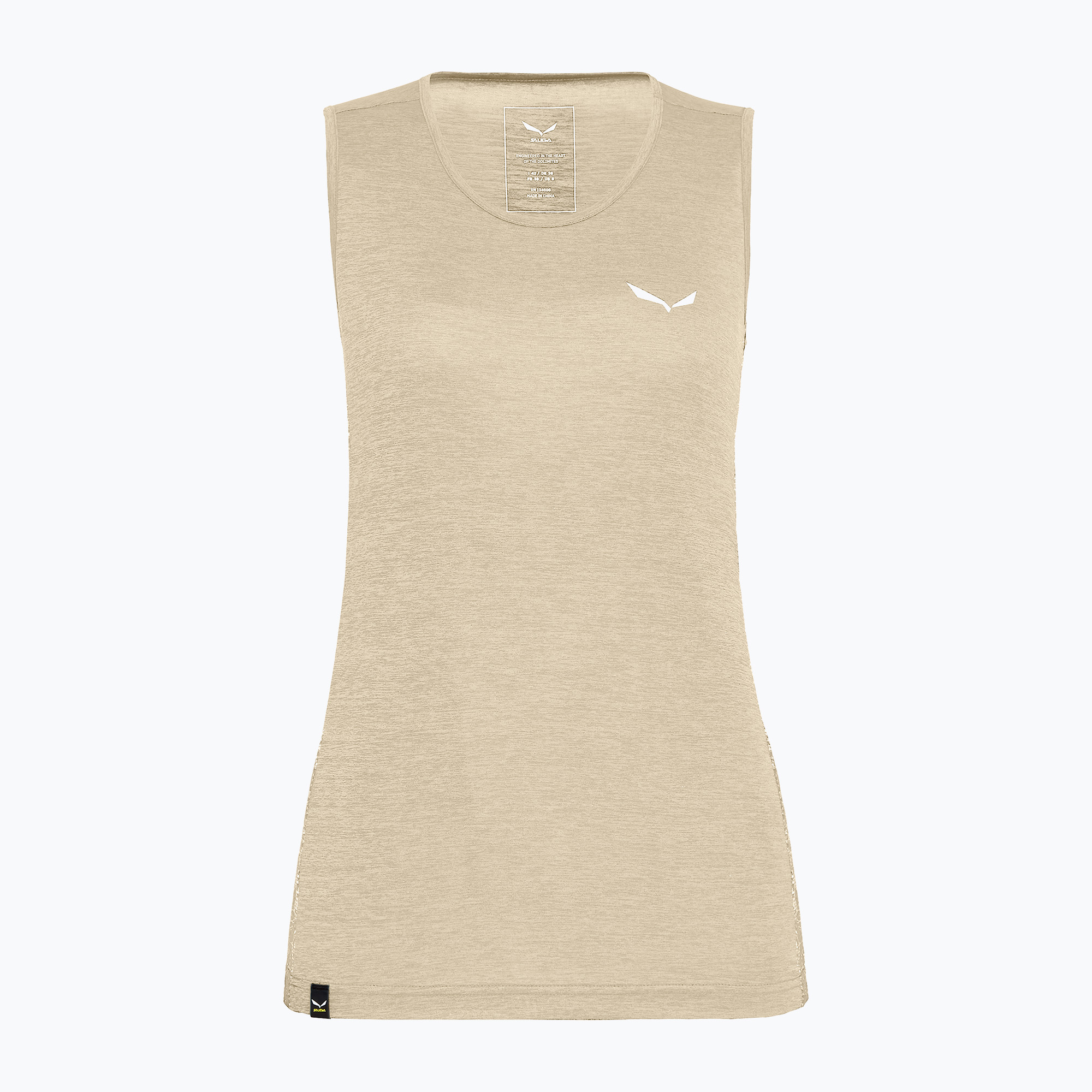 Koszulka trekkingowa damska Salewa Puez Graphic Dry Tank oatmeal melange | WYSYŁKA W 24H | 30 DNI NA ZWROT