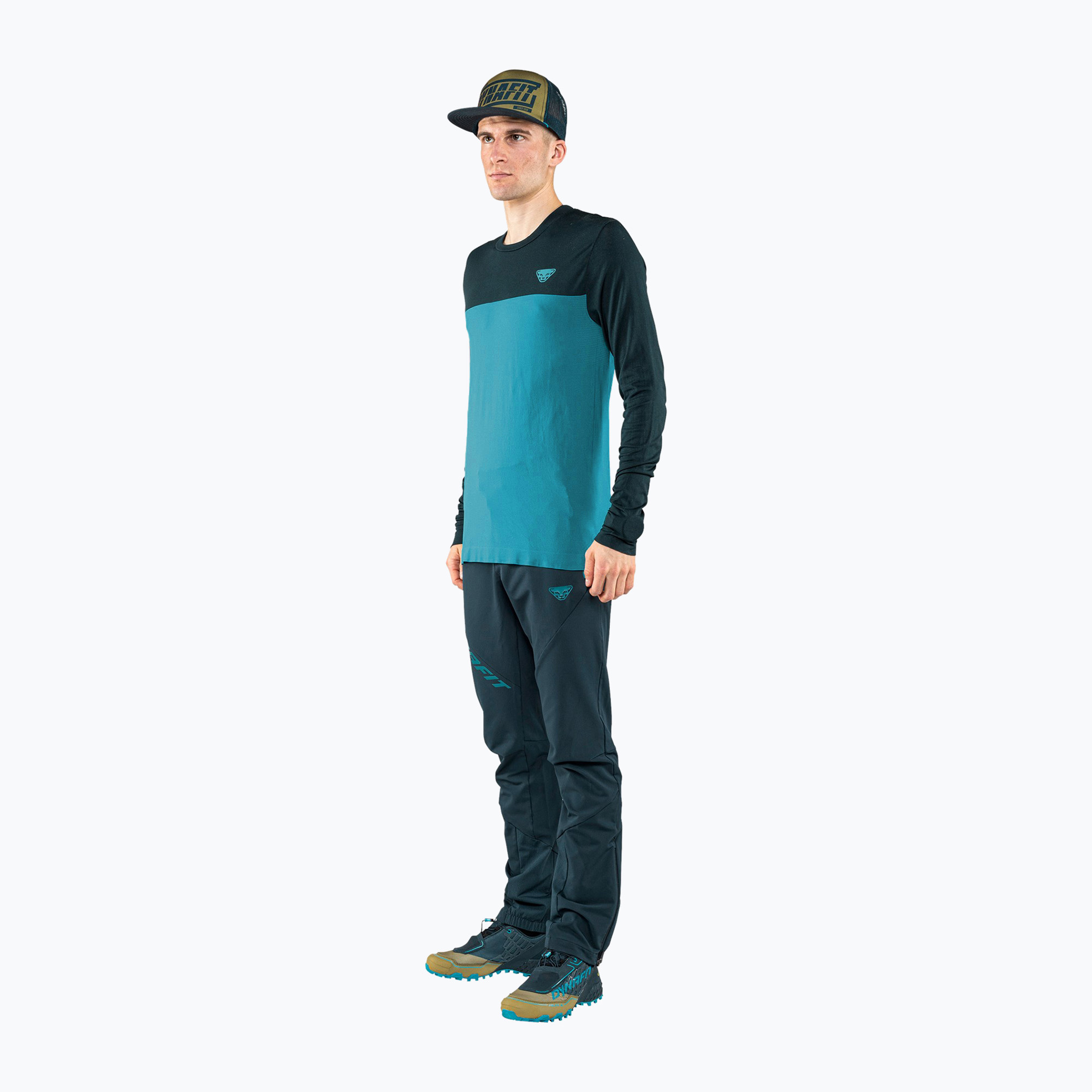 Longsleeve trekkingowy męski DYNAFIT Traverse S-Tech storm blue | WYSYŁKA W 24H | 30 DNI NA ZWROT