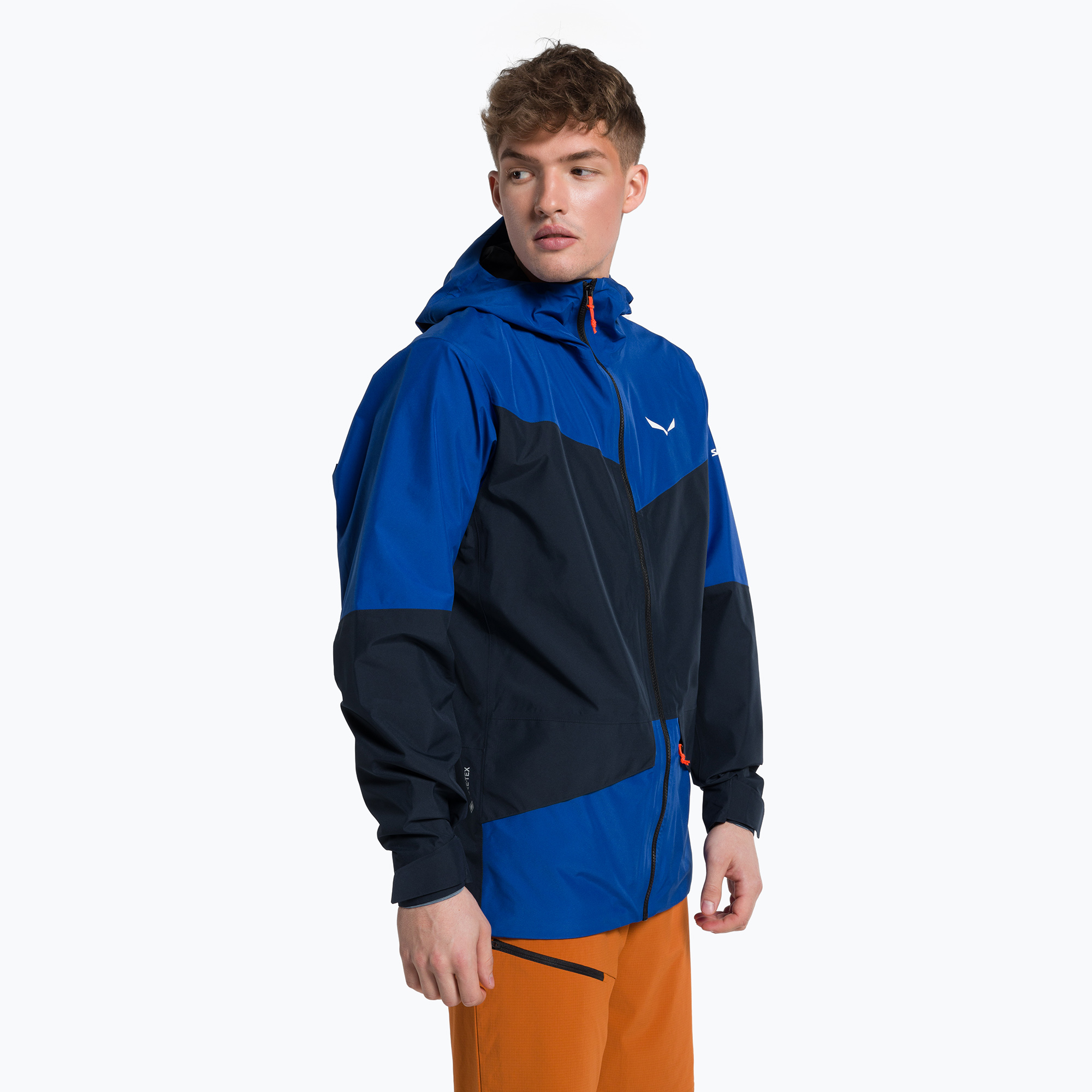 Kurtka przeciwdeszczowa męska Salewa Puez GTX 2L electric/navy blazer | WYSYŁKA W 24H | 30 DNI NA ZWROT