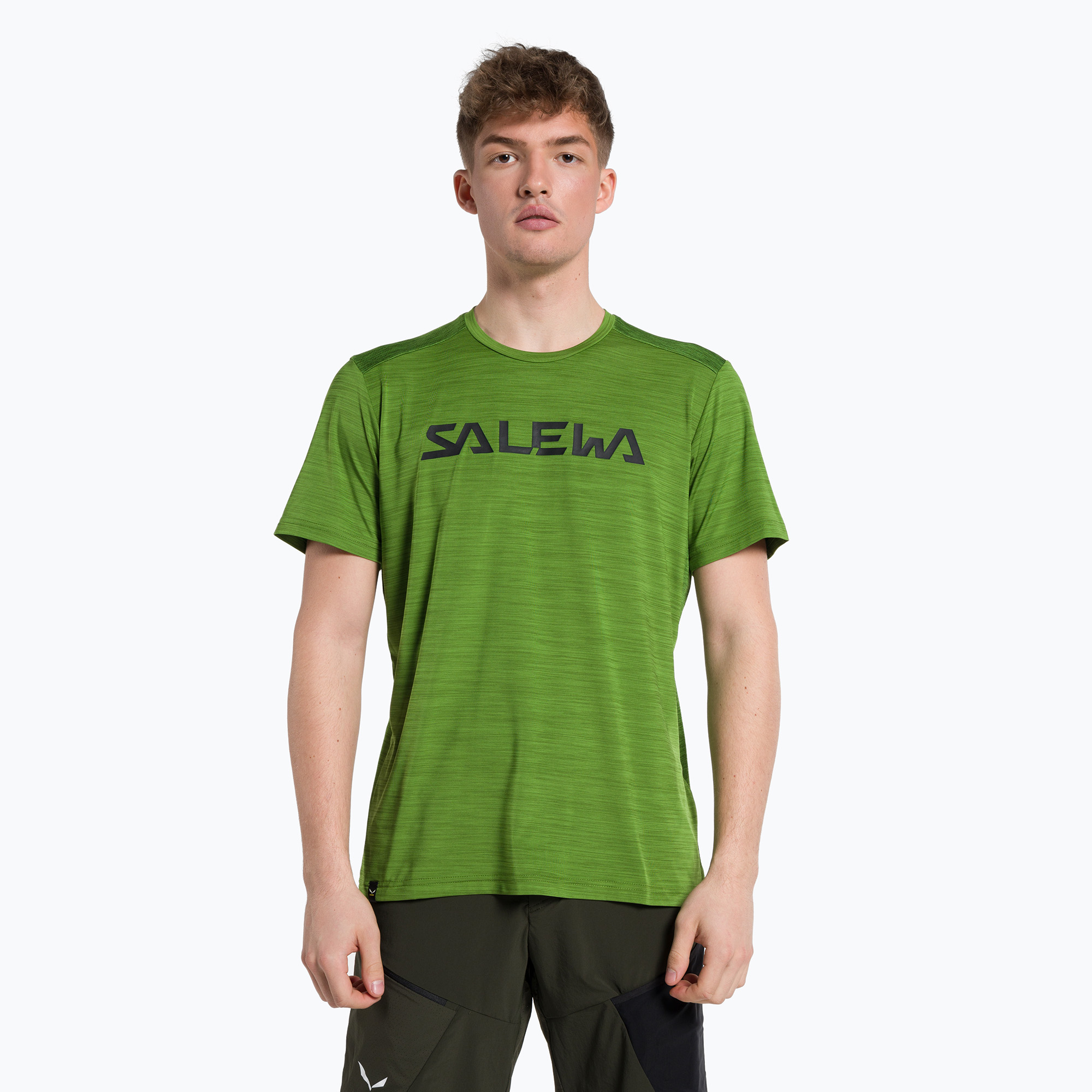 Koszulka trekkingowa męska Salewa Puez Hybrid 2 Dry yucca melange | WYSYŁKA W 24H | 30 DNI NA ZWROT